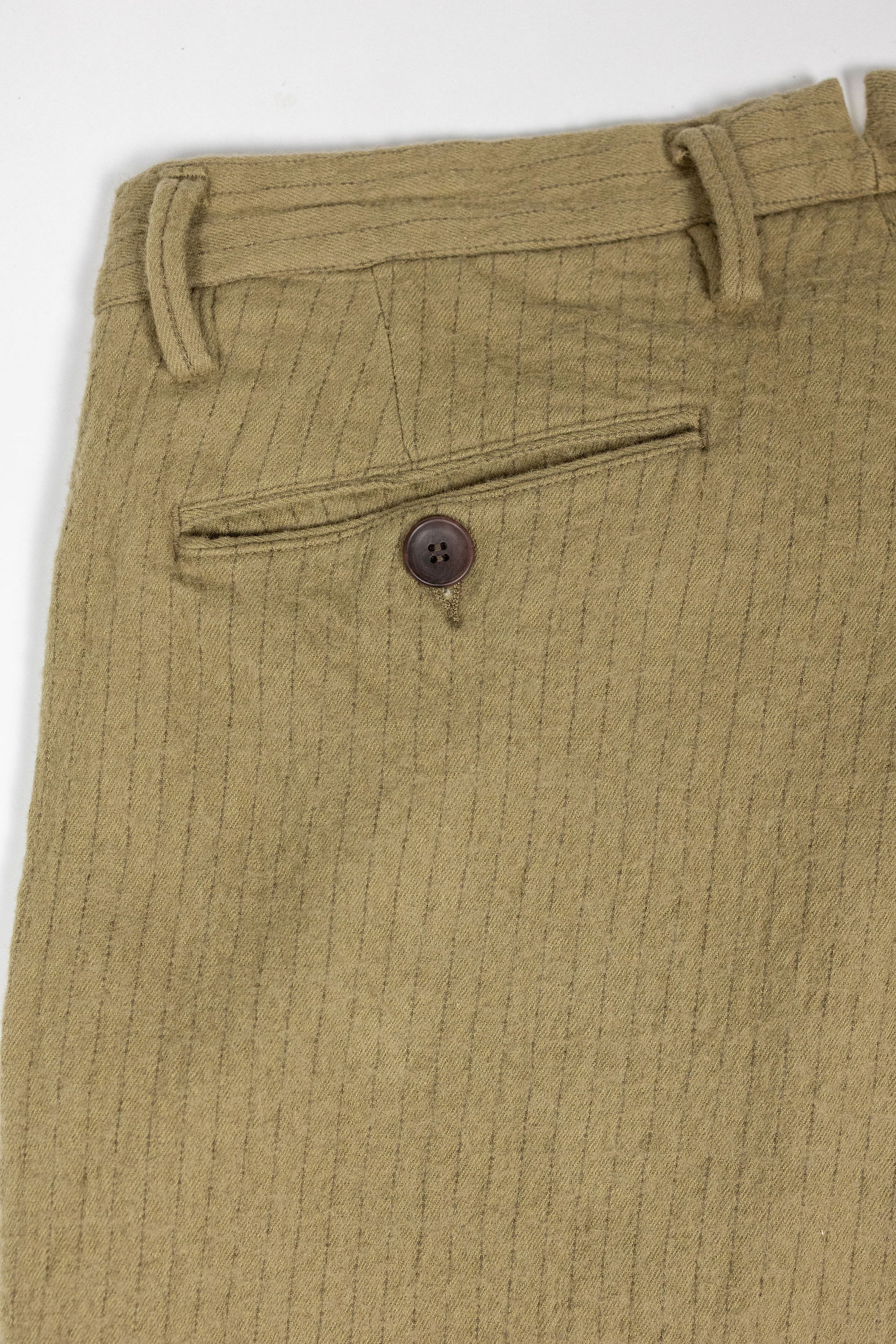 Seuvas C/W 2-Tuck Trousers - Khaki