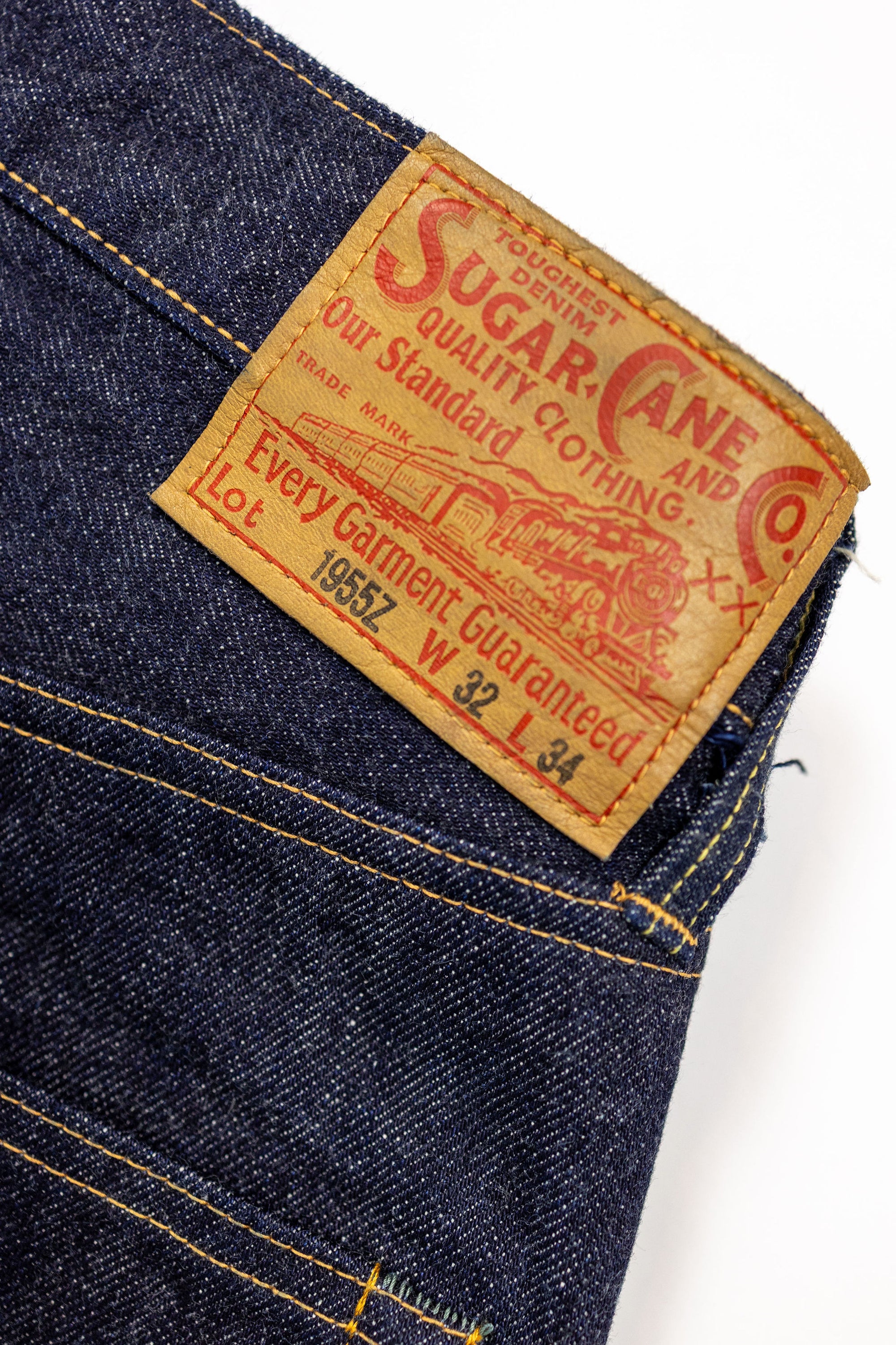 Sugar Cane 1955Z Model - 14oz Zipper Fly