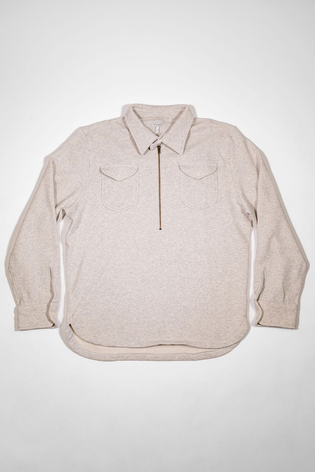 Wythe Half Zip Sweatshirt - Heather Grey
