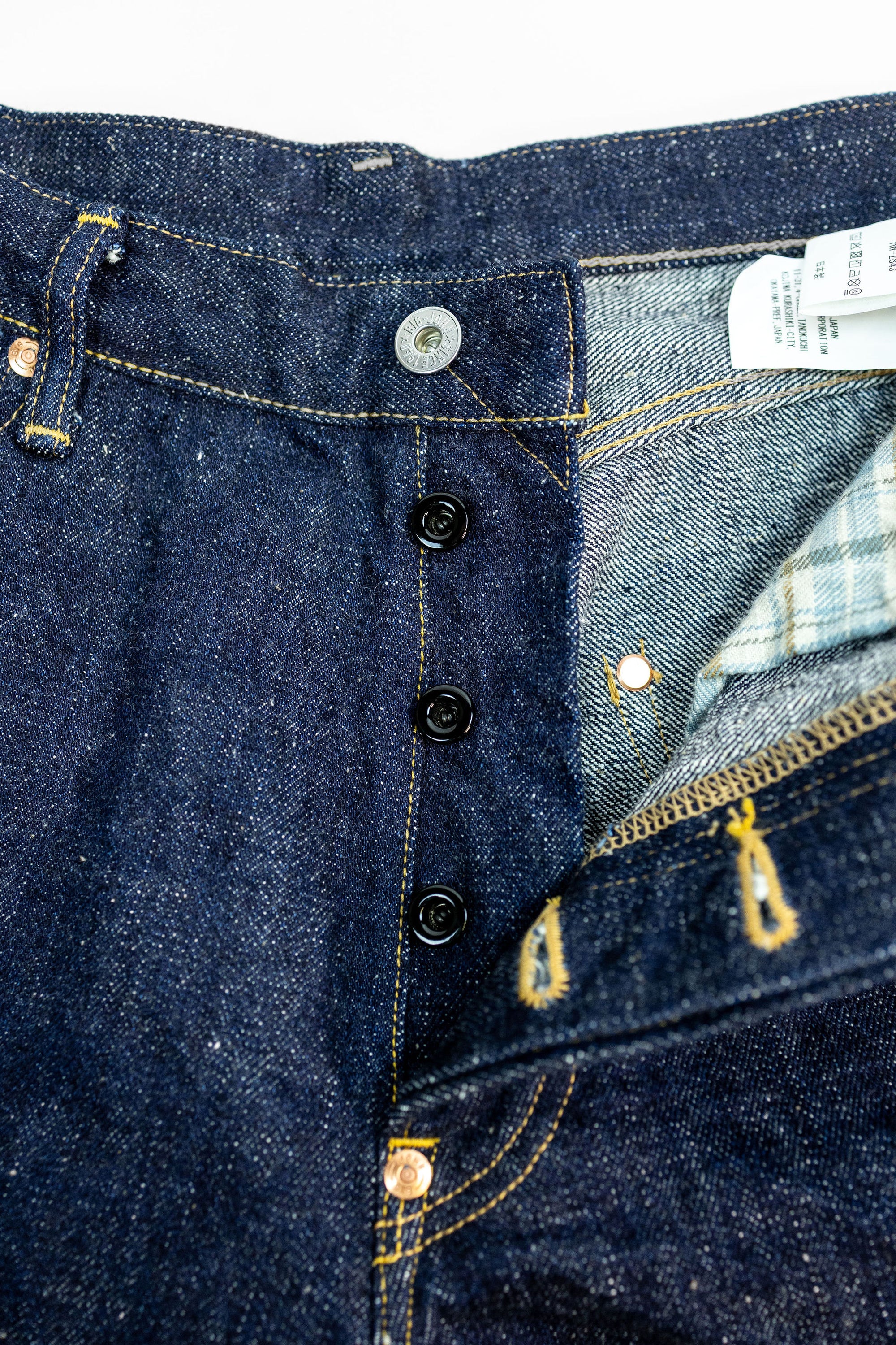 Big John M1012RC Wide Straight Green Label Wild Duck Jeans - Indigo One Wash