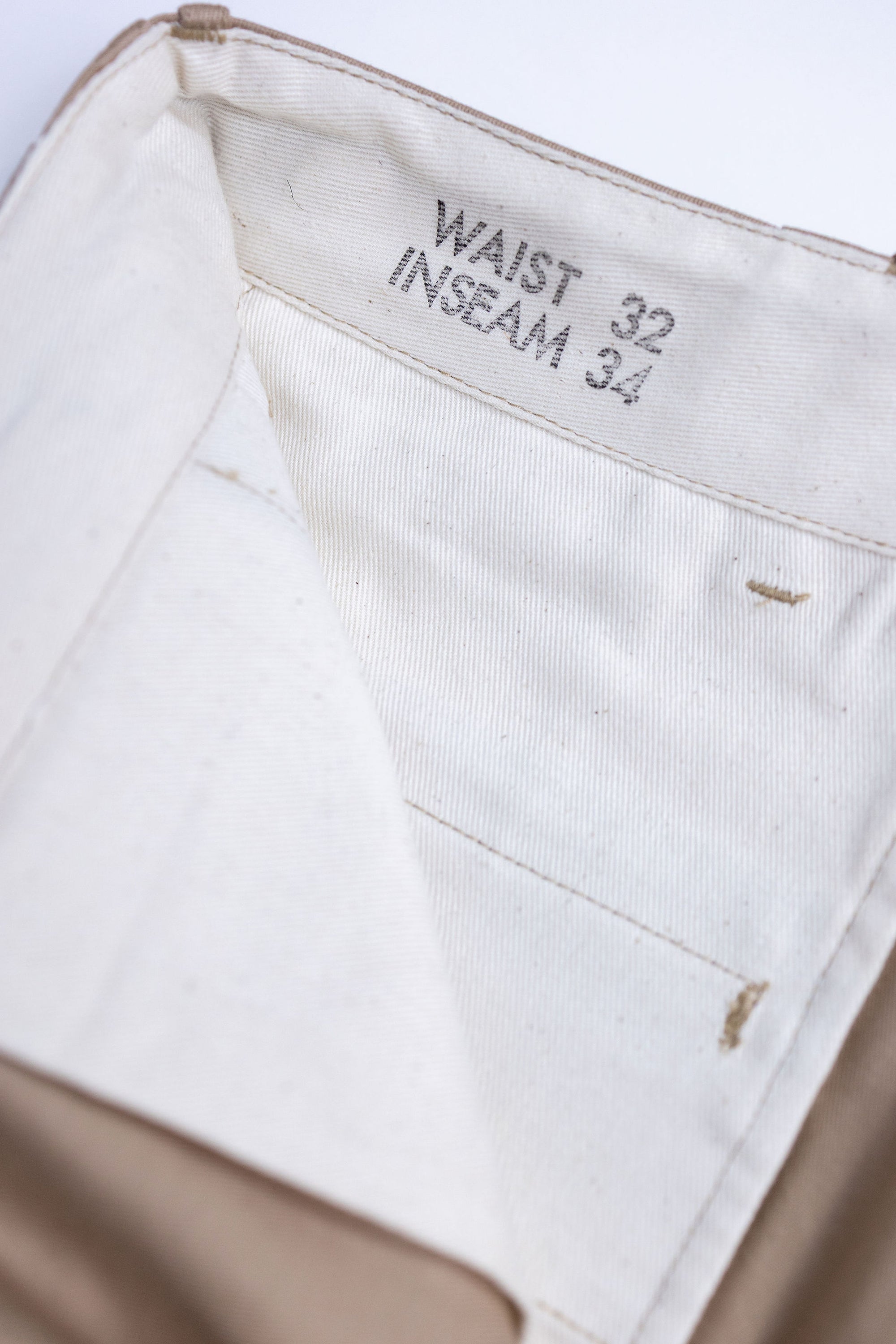 Buzz Rickson's Lot No. M43036 Early Military Chinos 1942 Model - Beige