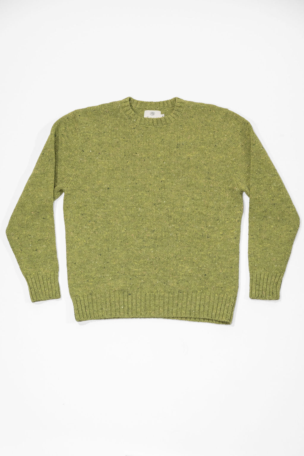 Knickerbocker Moor Alpaca & Merino Tweed Sweater - Sprout