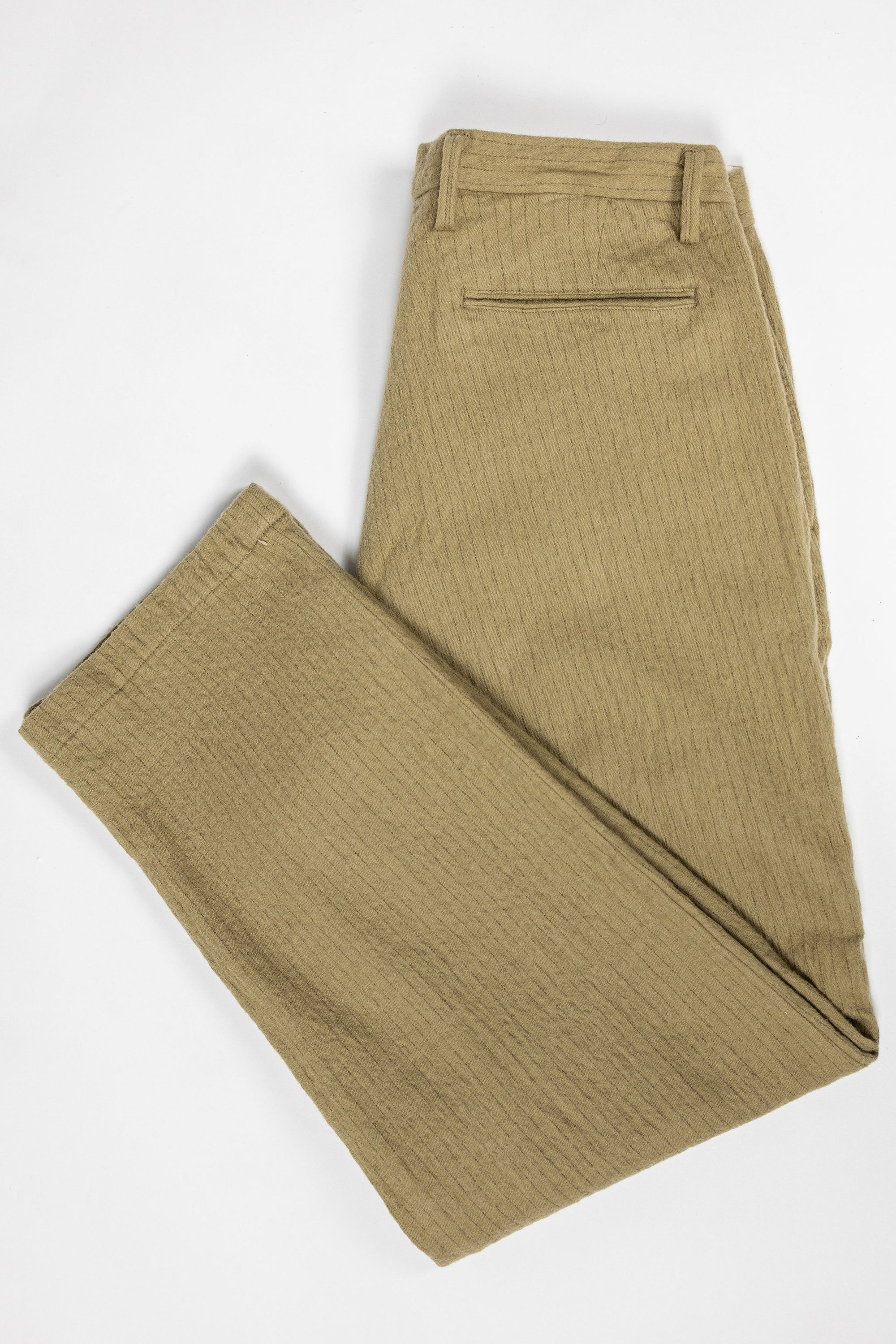Seuvas C/W 2-Tuck Trousers - Khaki