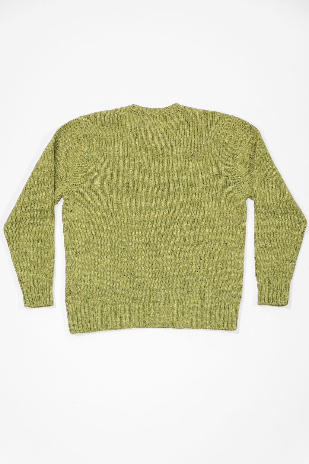 Knickerbocker Moor Alpaca & Merino Tweed Sweater - Sprout