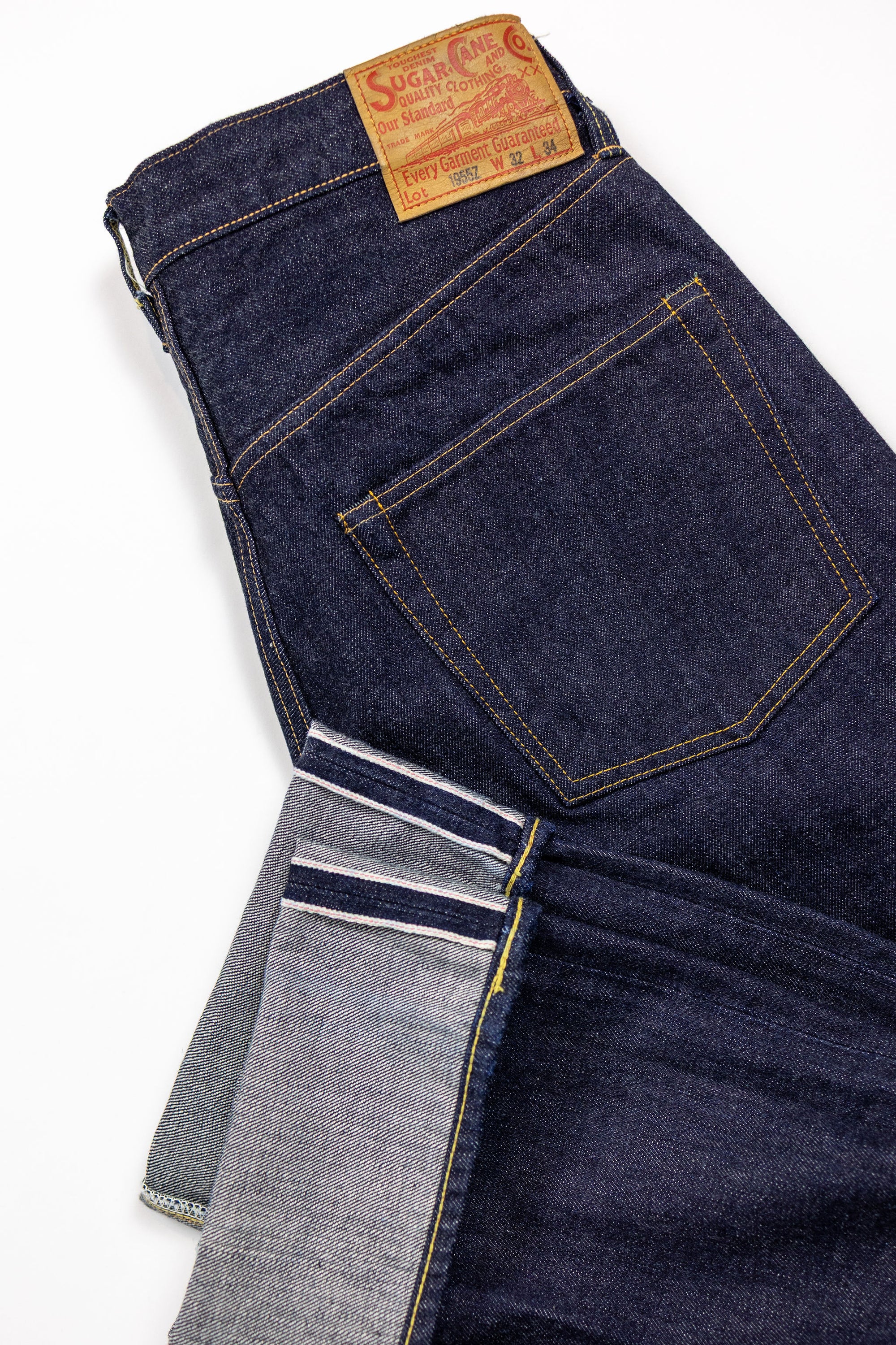 Sugar Cane 1955Z Model - 14oz Zipper Fly