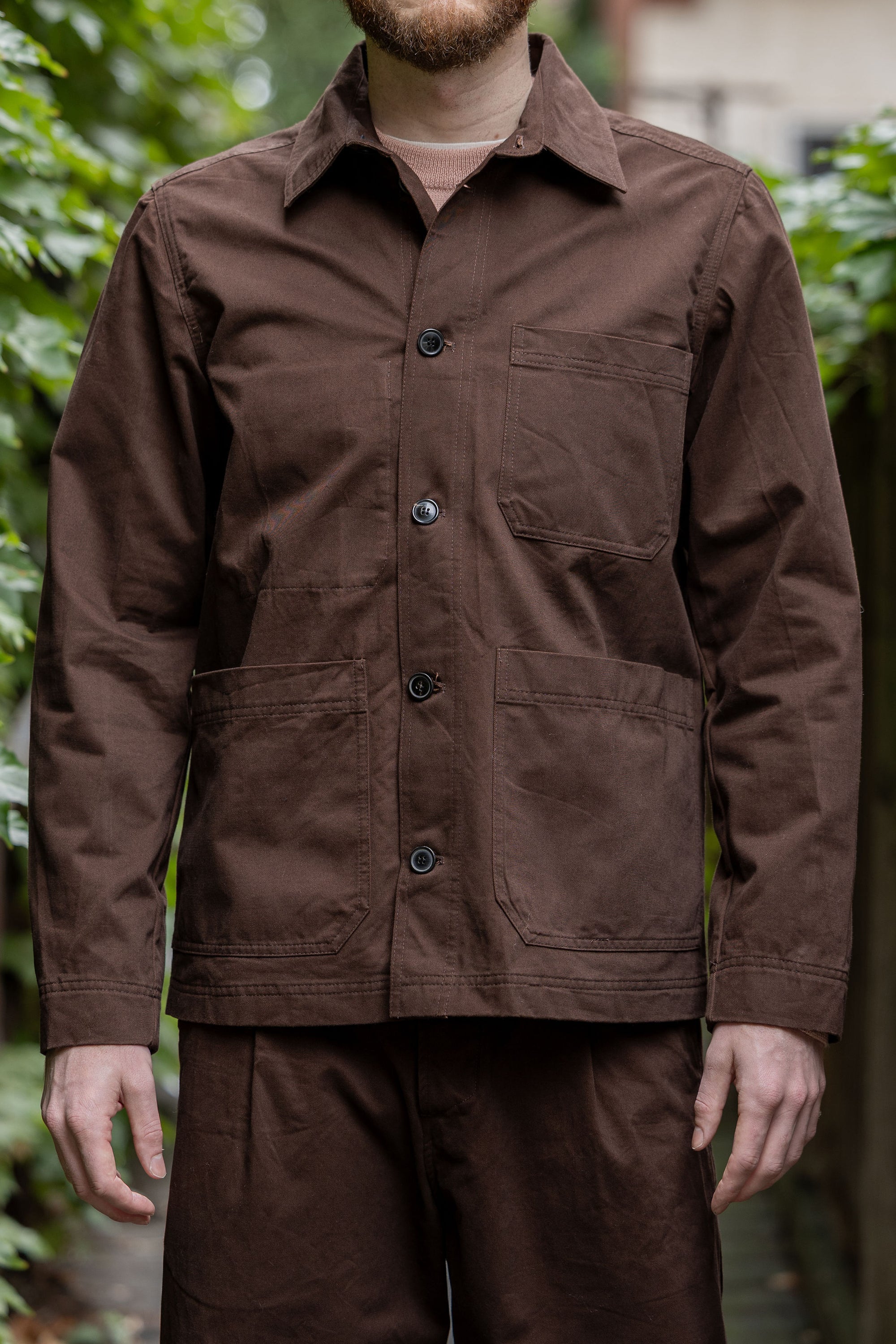Hansen Garments Bendik Workwear Jacket - Chestnut