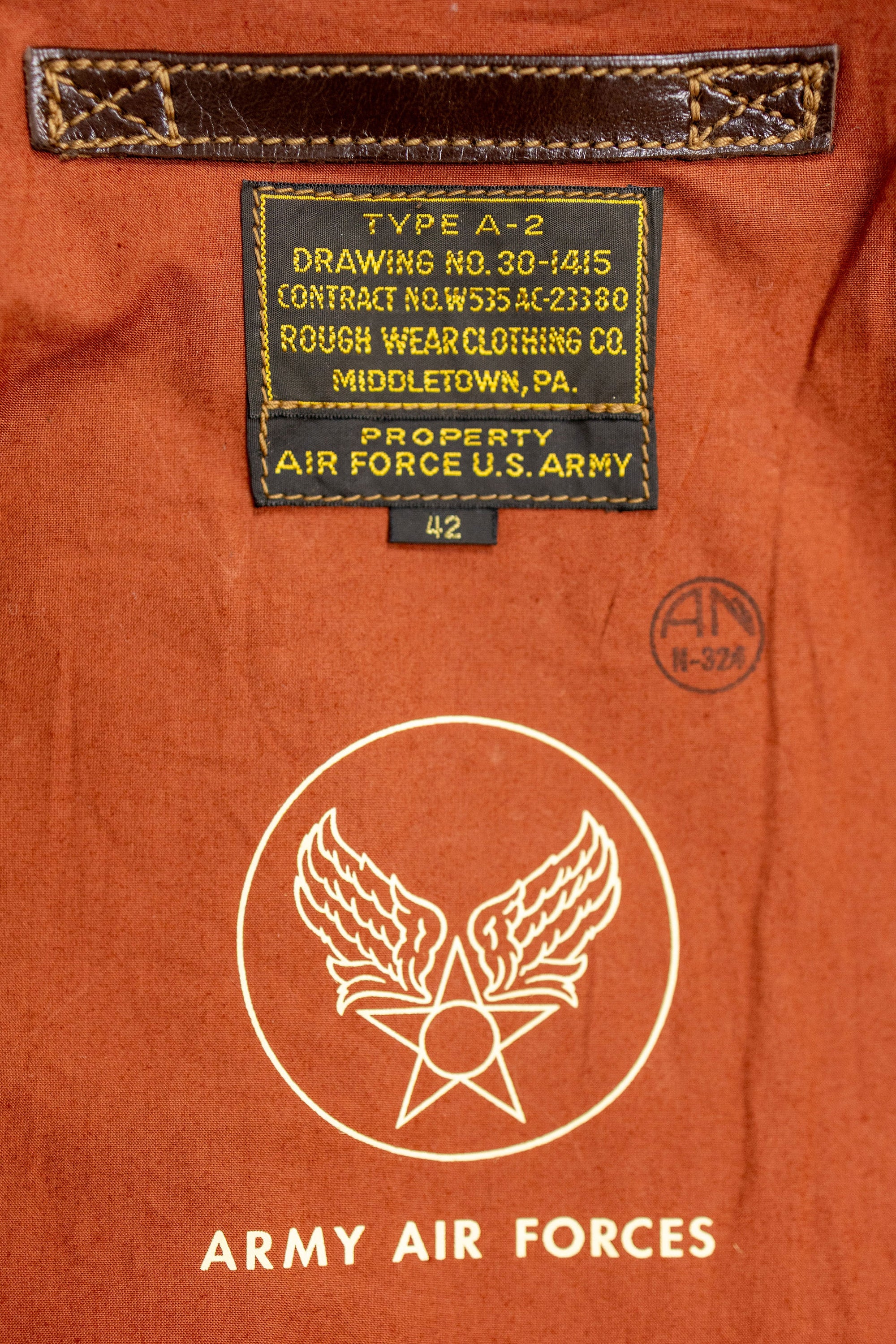 Buzz Rickson's BR80668 A-2 Rough Wear Clothing Co. 451st Bomb. SQ. "Mister Period Twice".
