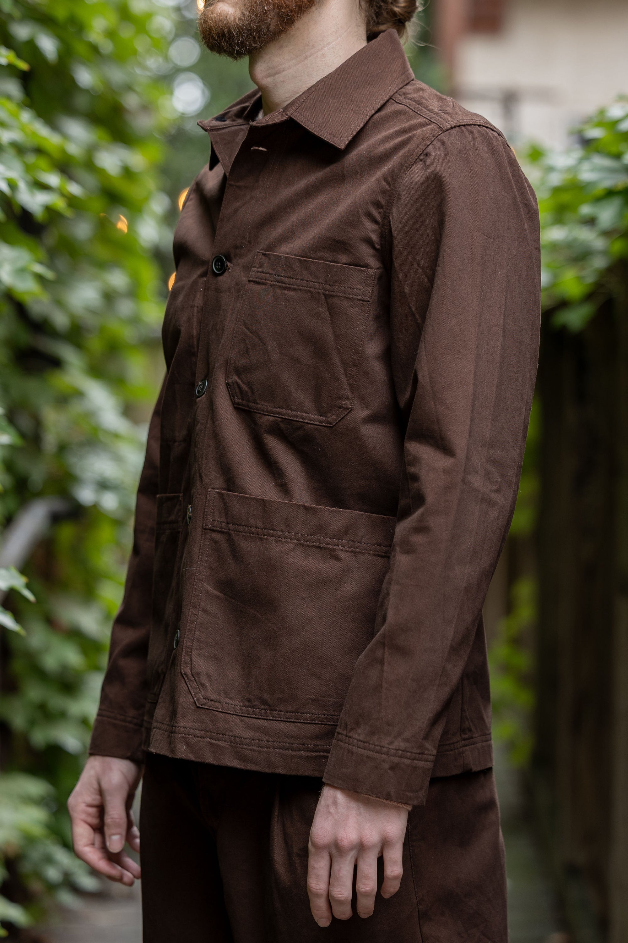 Hansen Garments Bendik Workwear Jacket - Chestnut