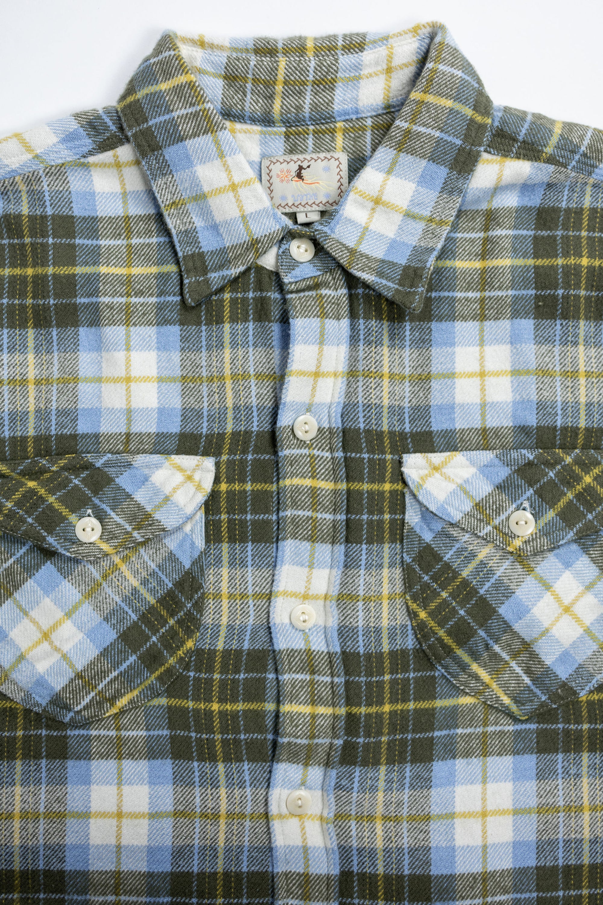 Wythe Washed Flannel Workshirt - Gold Ravine