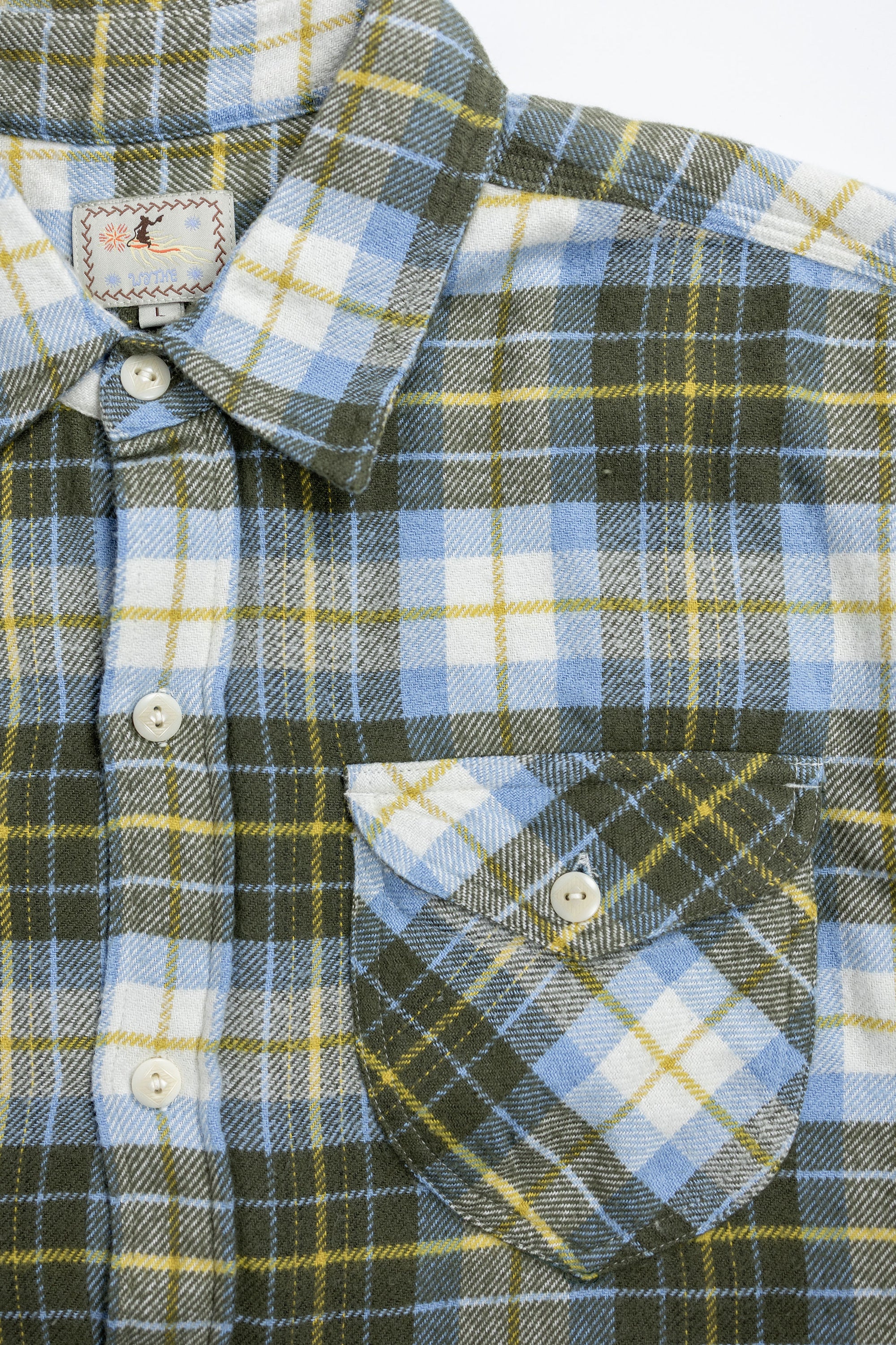 Wythe Washed Flannel Workshirt - Gold Ravine
