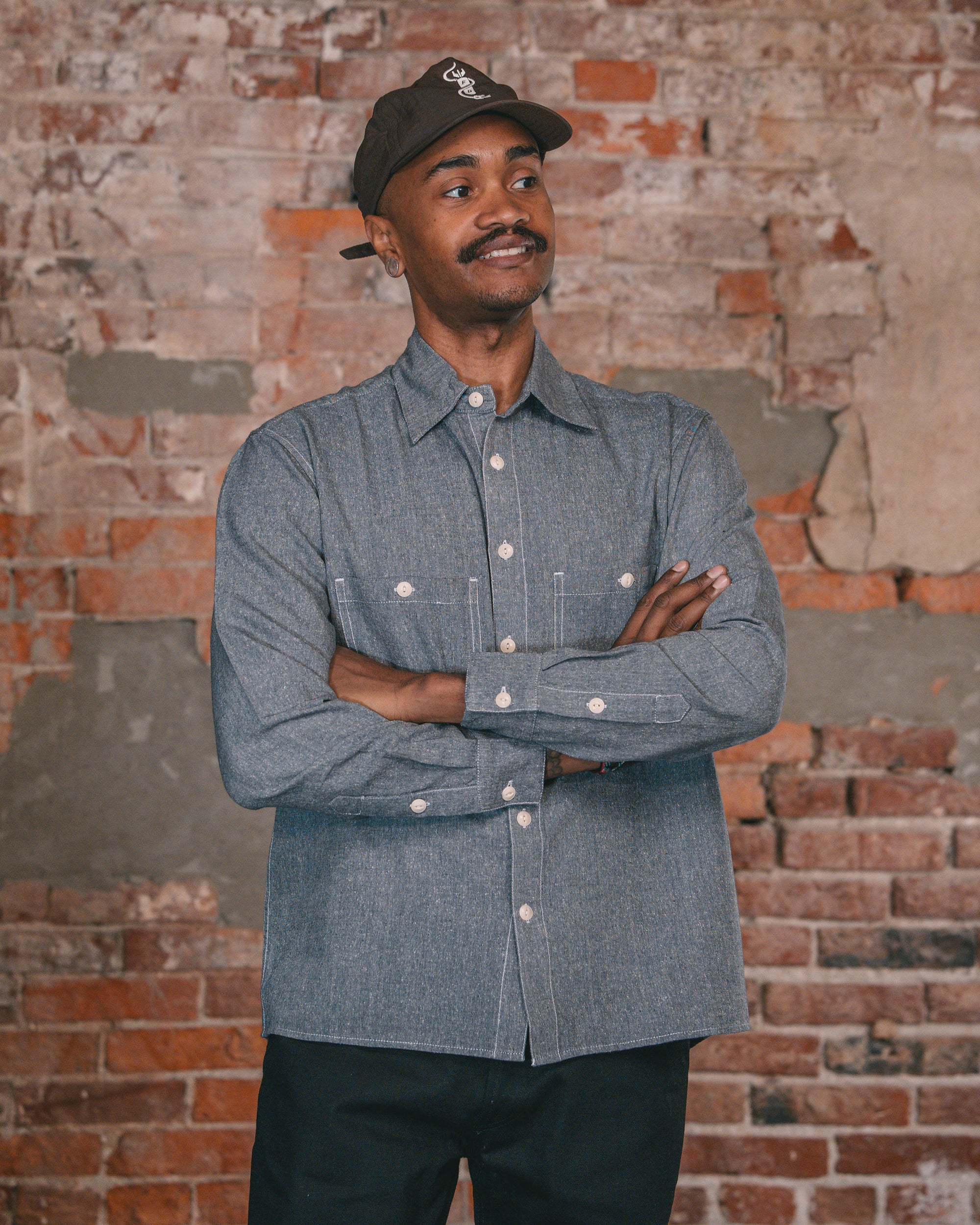 3sixteen Utility Chambray Shirt - Handloom Silk Khadi