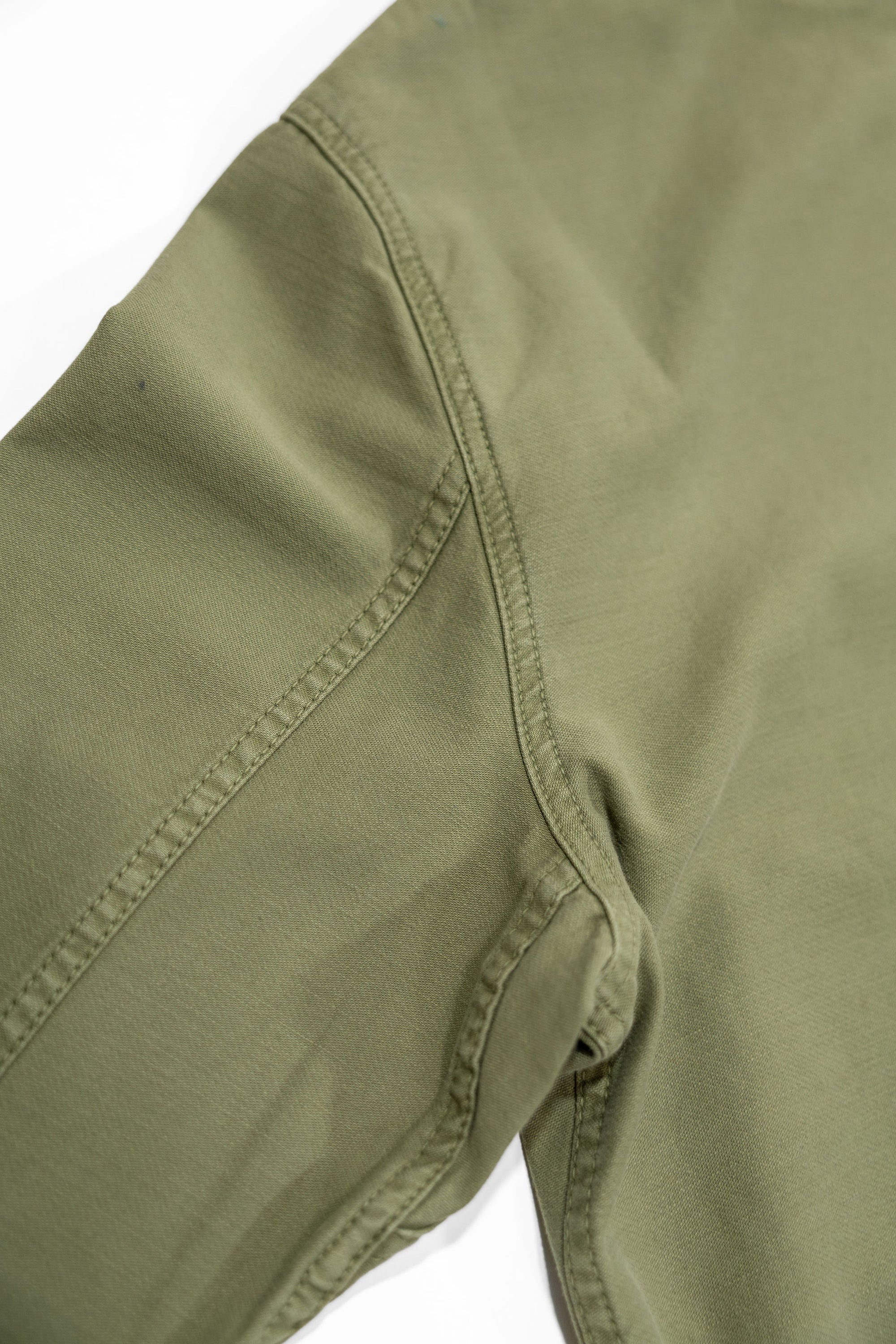 Merz b. Schwanen JKT08SC Cropped Worker's Sateen Canvas Jacket - Army