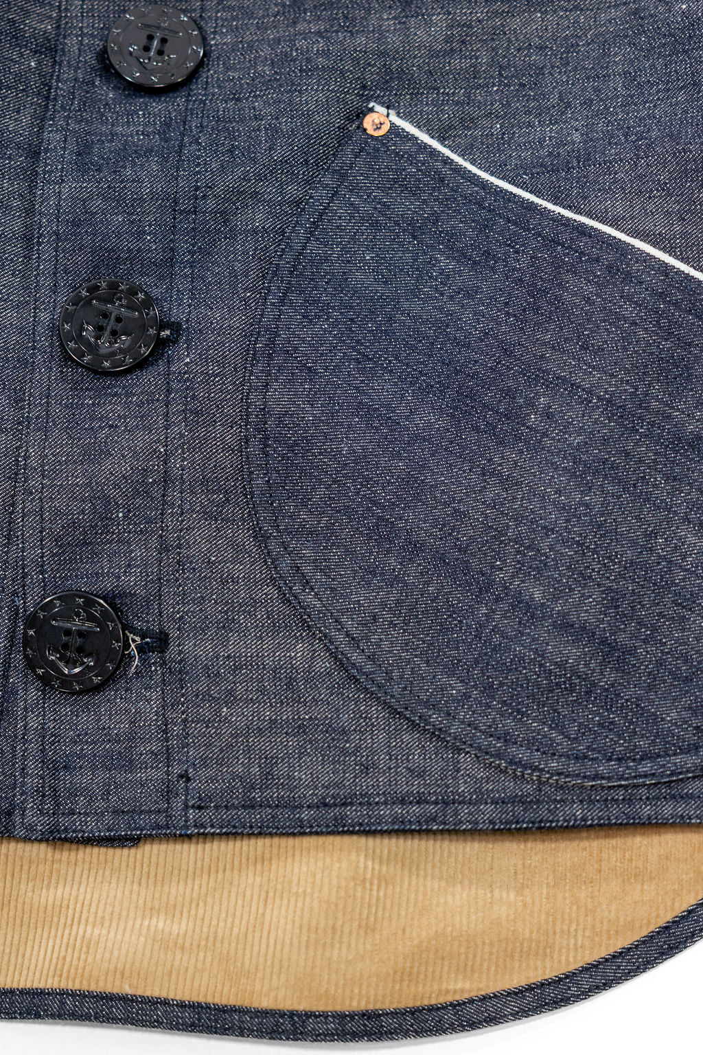 Mister Freedom Signal Vest Type II - 11oz "Okinawa" Selvedge Indigo Denim