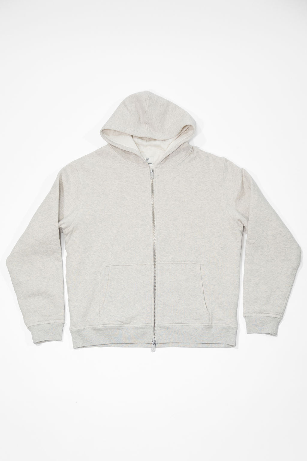 Knickerbocker Metro Waffle Hoodie - Oat Grey