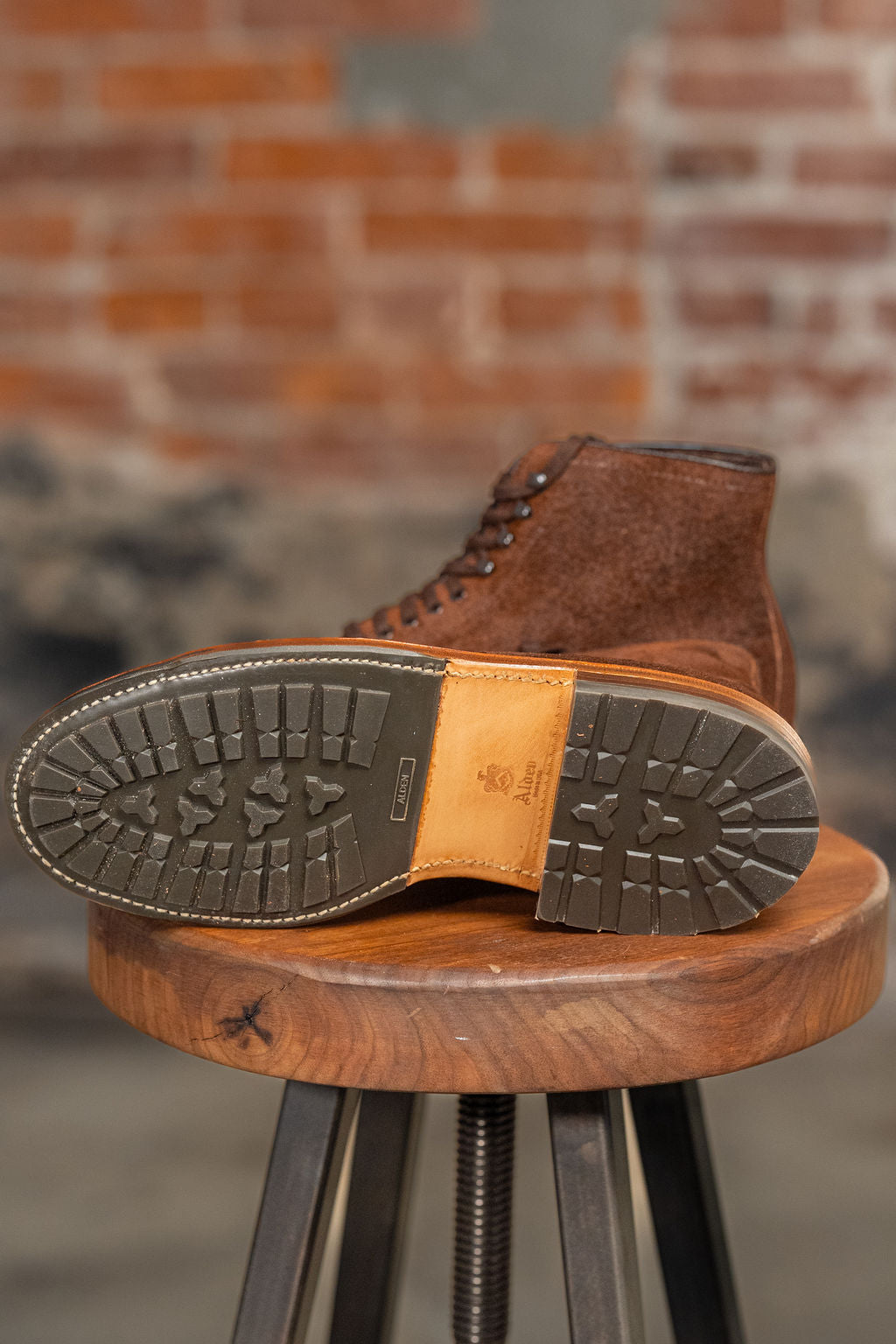 Alden 4015HC Mocc Toe Boot - Reverse Tobacco Oiled Nubuck