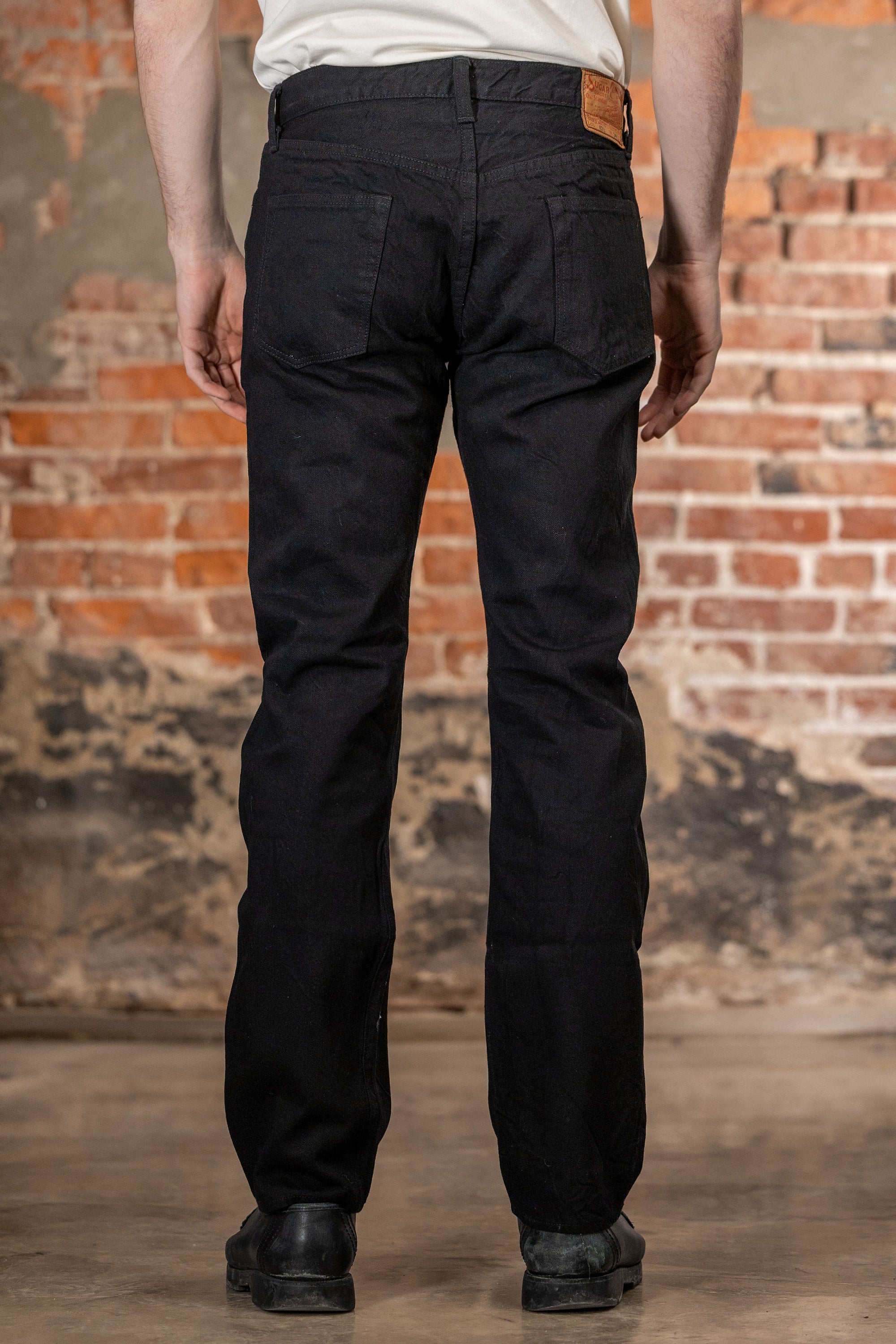 Sugar Cane Black Denim Type-III Slim Tapered - One Wash 13 oz. Japanese Selvedge Denim