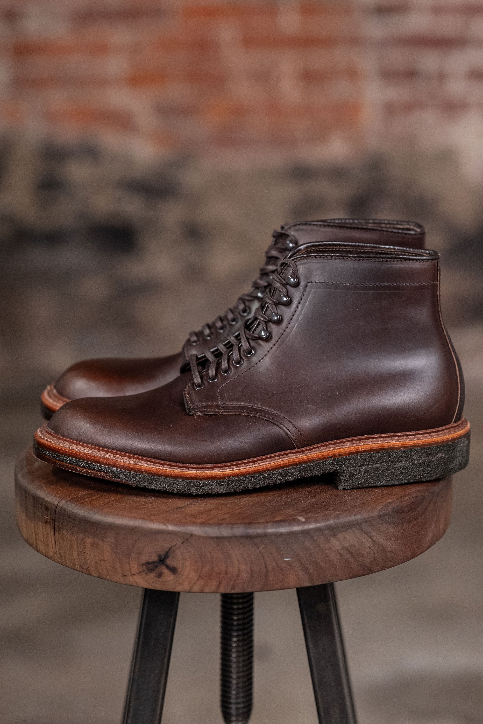 Alden 86062H Plain Toe Boot - Brown Chromexcel