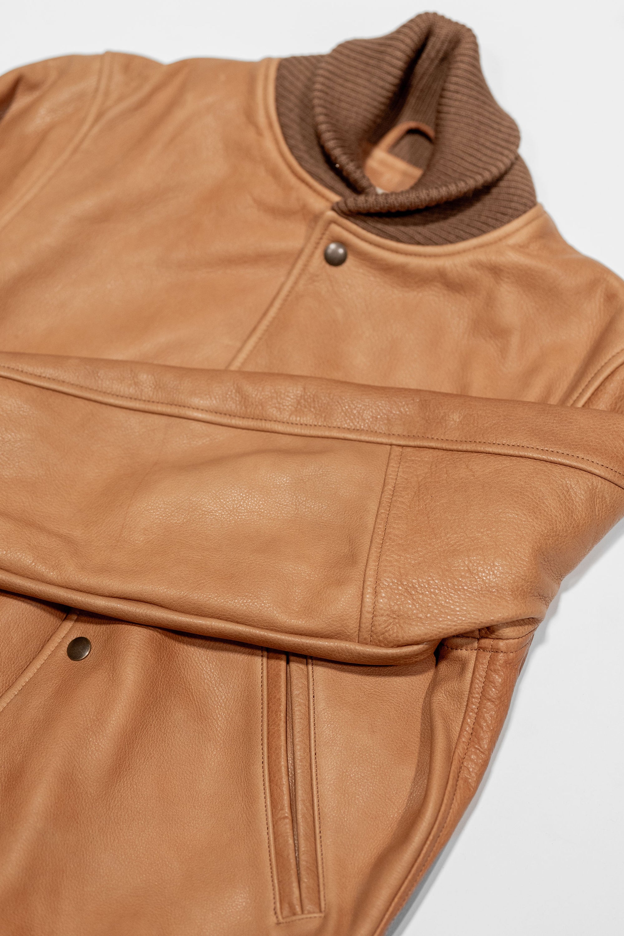 Dehen 1920 All-City Leather Jacket - Rust