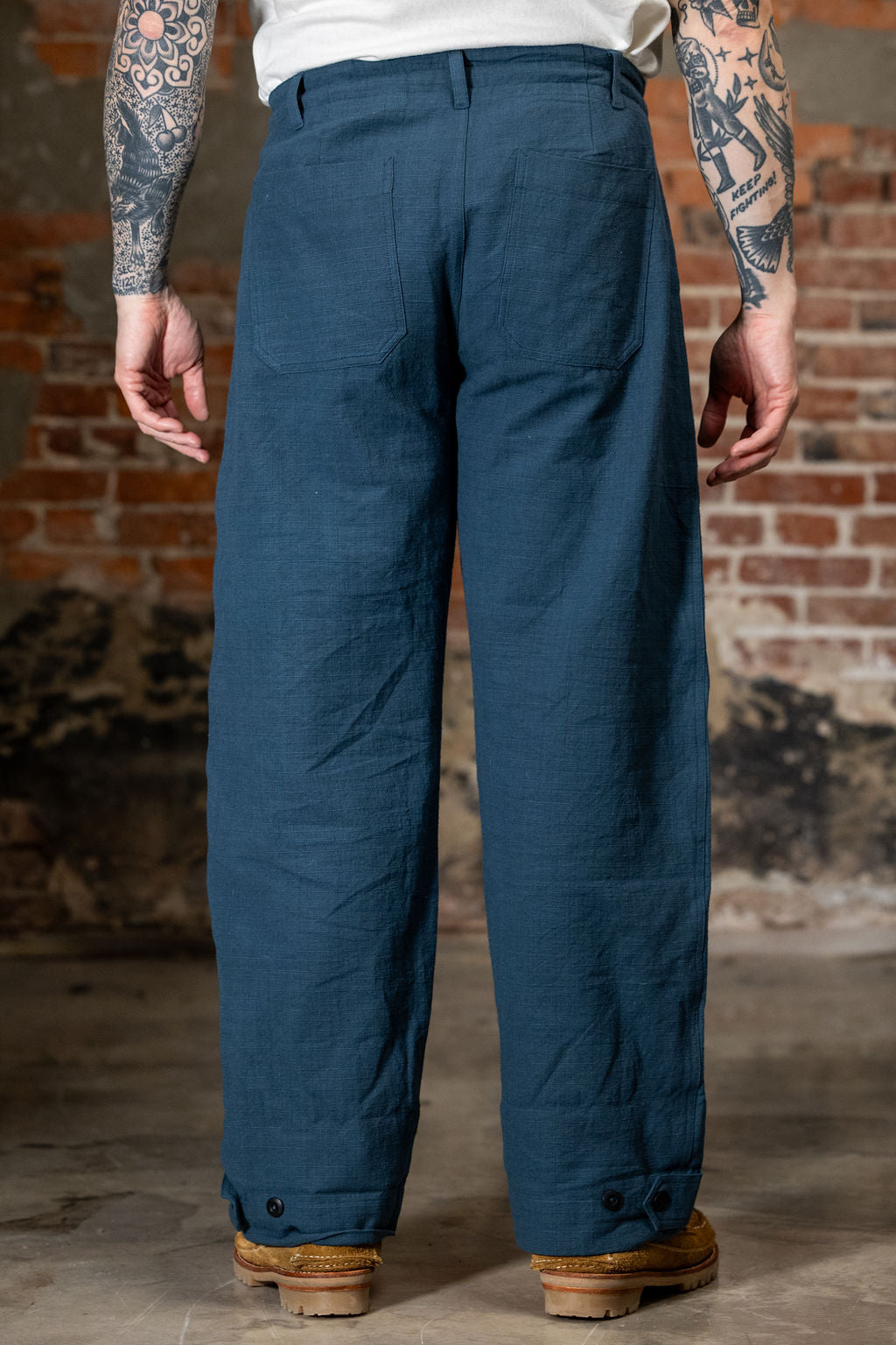 Indi + Ash Raka Pant - Power Loom Ripstop Midnight Teal