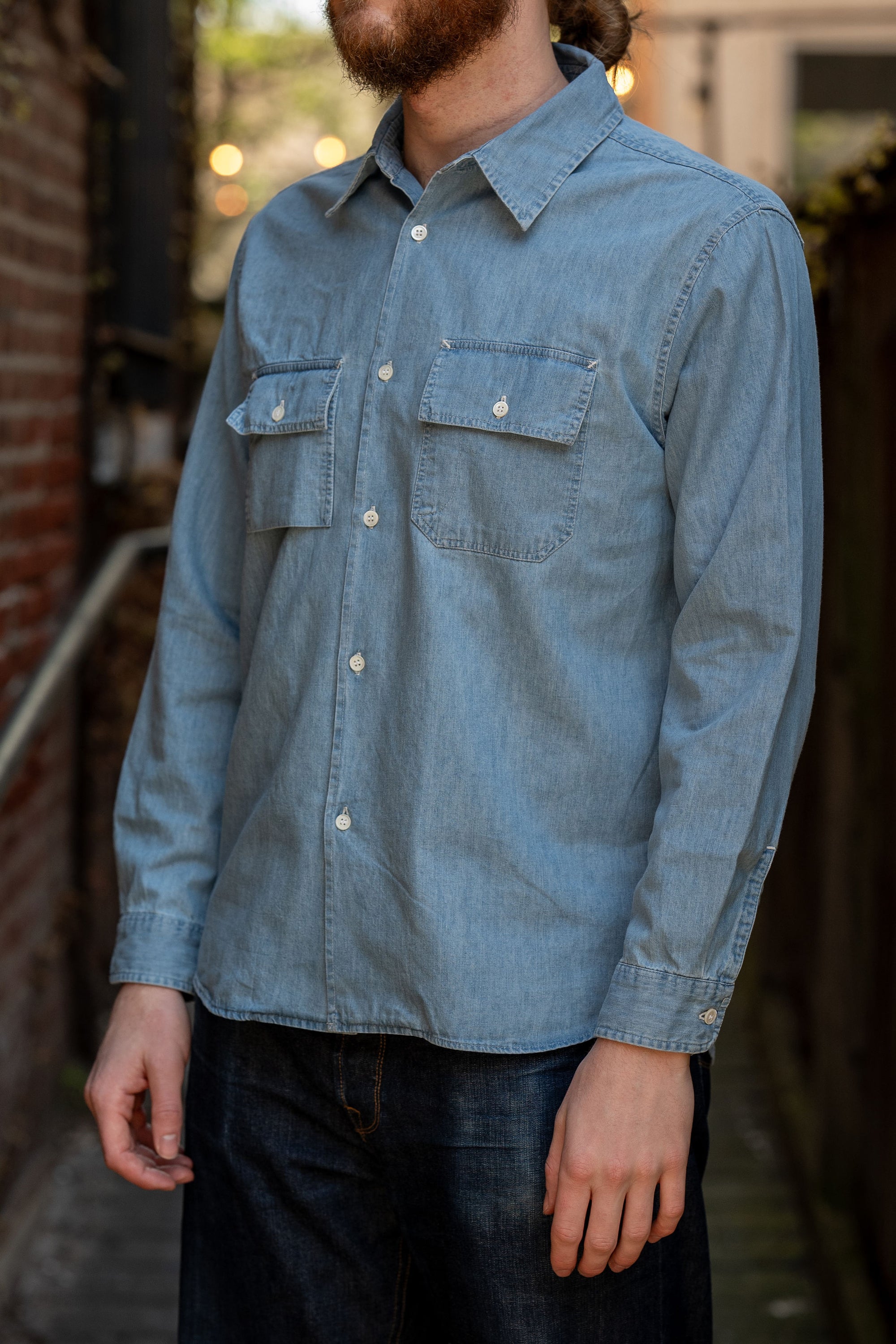 Knickerbocker Pacific Denim Shirt - Light Wash Indigo