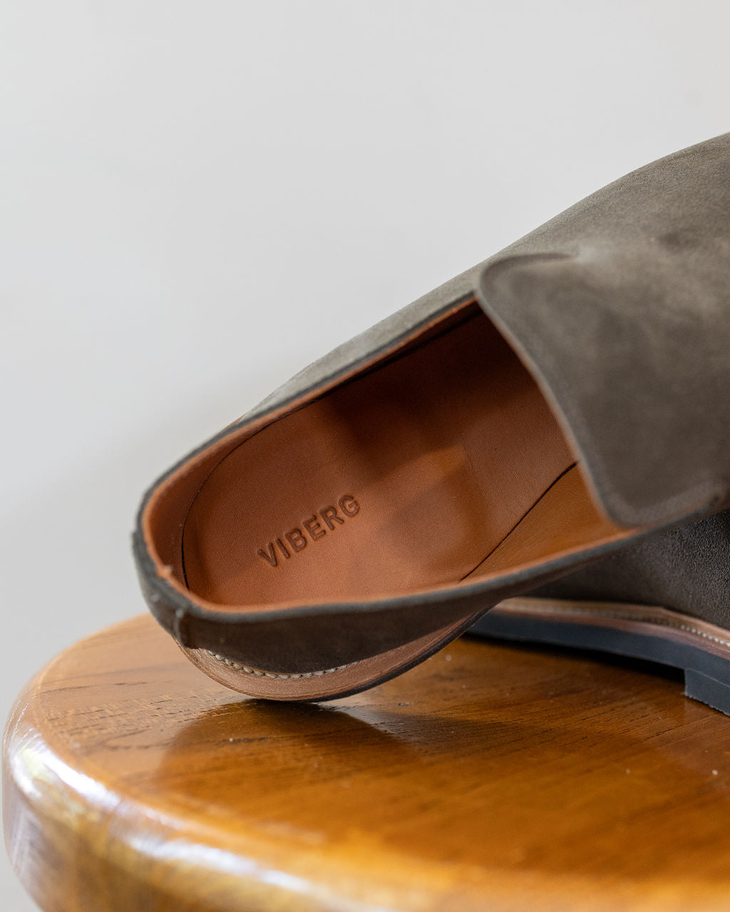 Viberg Slipper - Earth Janus Calf Suede