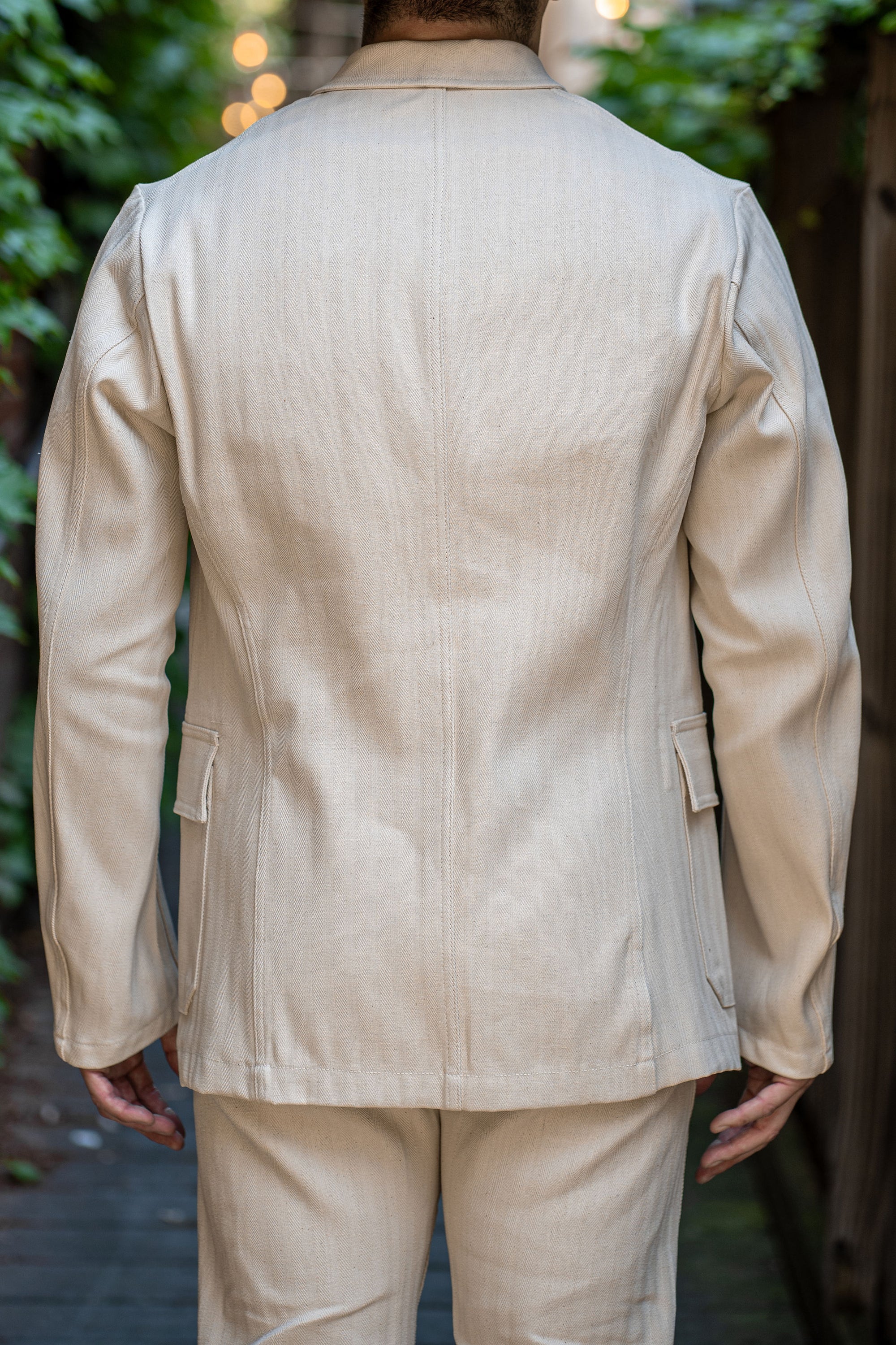 Mister Freedom Continental Sportcoat - Ivory HBT