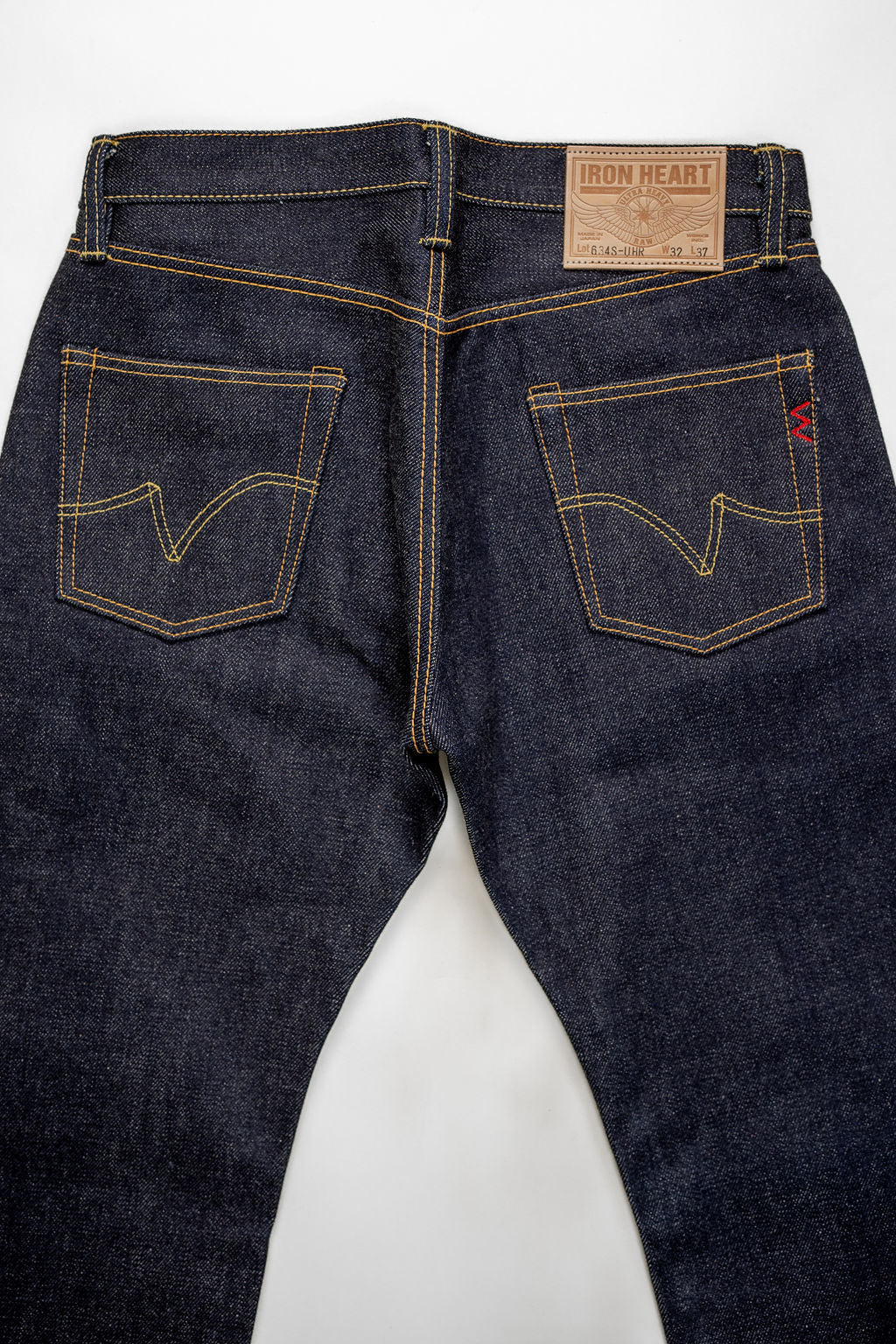 Iron Heart IH-634S-UHR 21/23oz Raw Selvedge Denim Straight Cut Jeans - Indigo