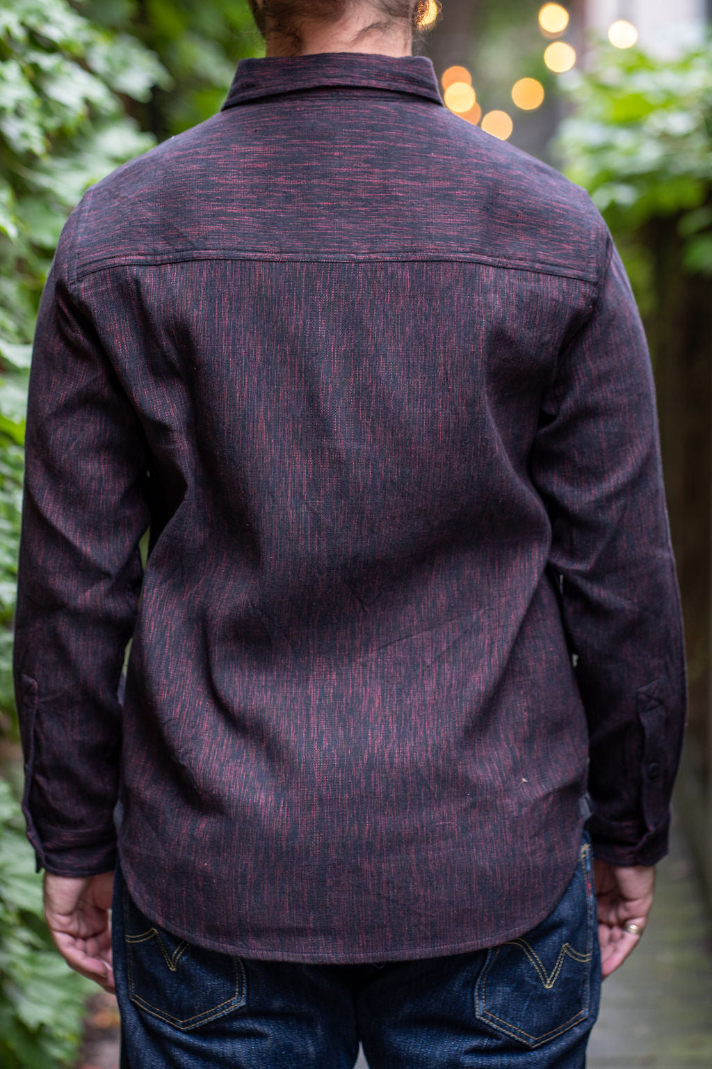 Indi + Ash Ames Workshirt - Indian Madder/Iron Handwoven Canvas