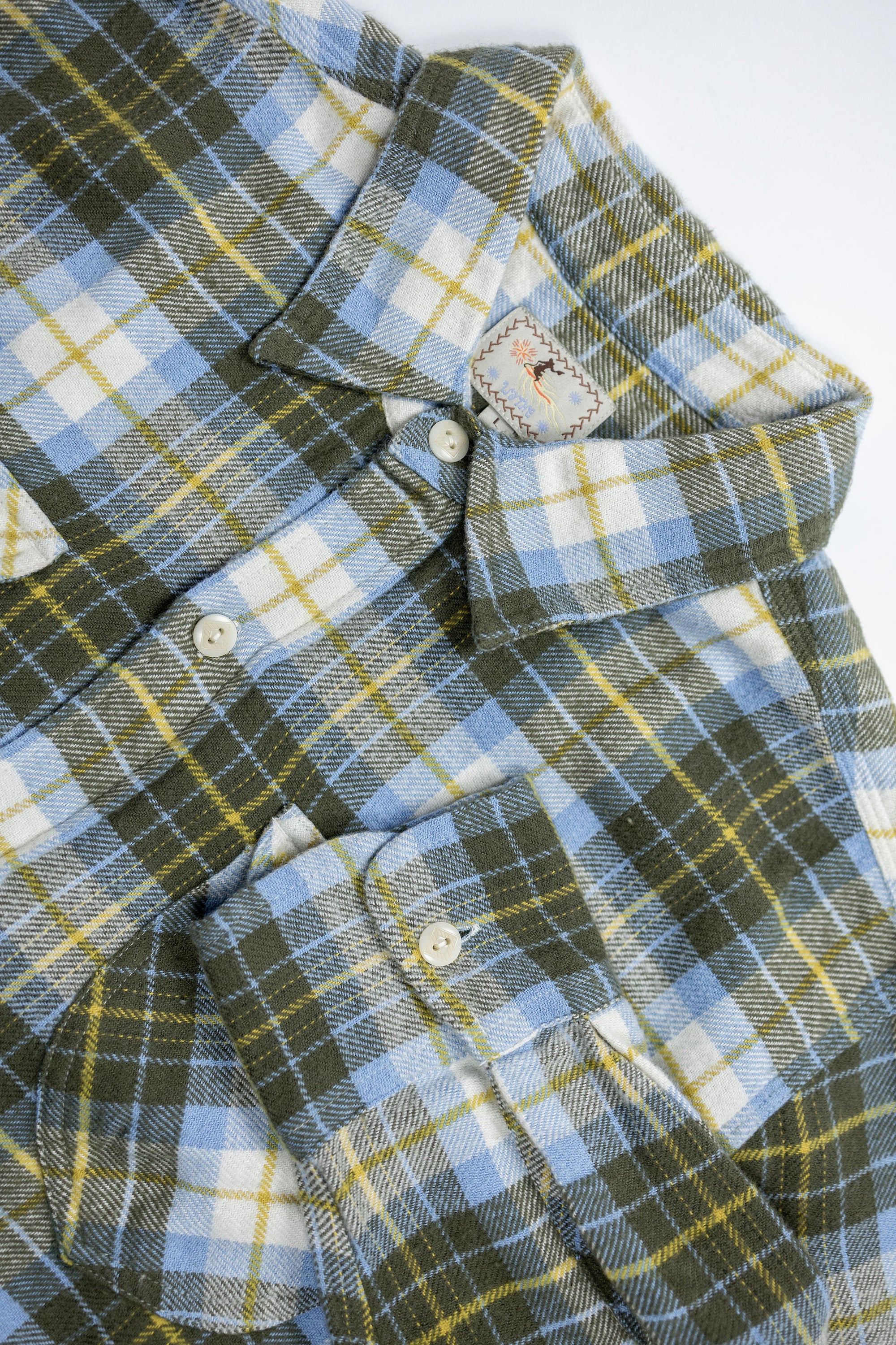 Wythe Washed Flannel Workshirt - Gold Ravine