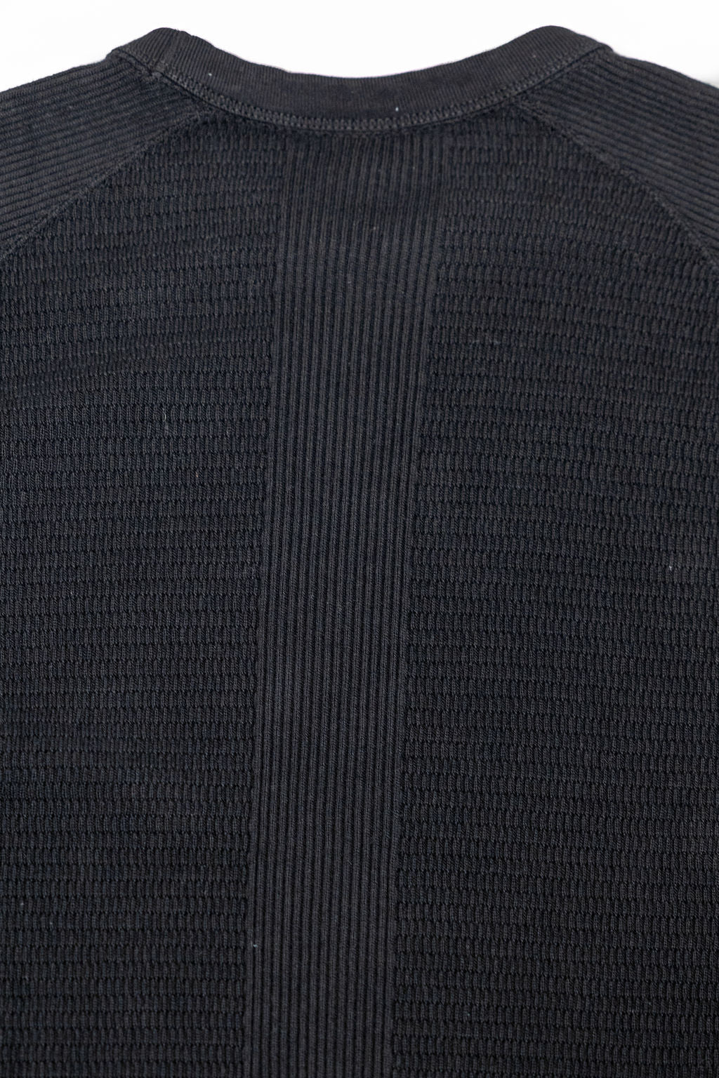 The Flat Head FN-THW-002 Thermal Raglan T-Shirt - Black