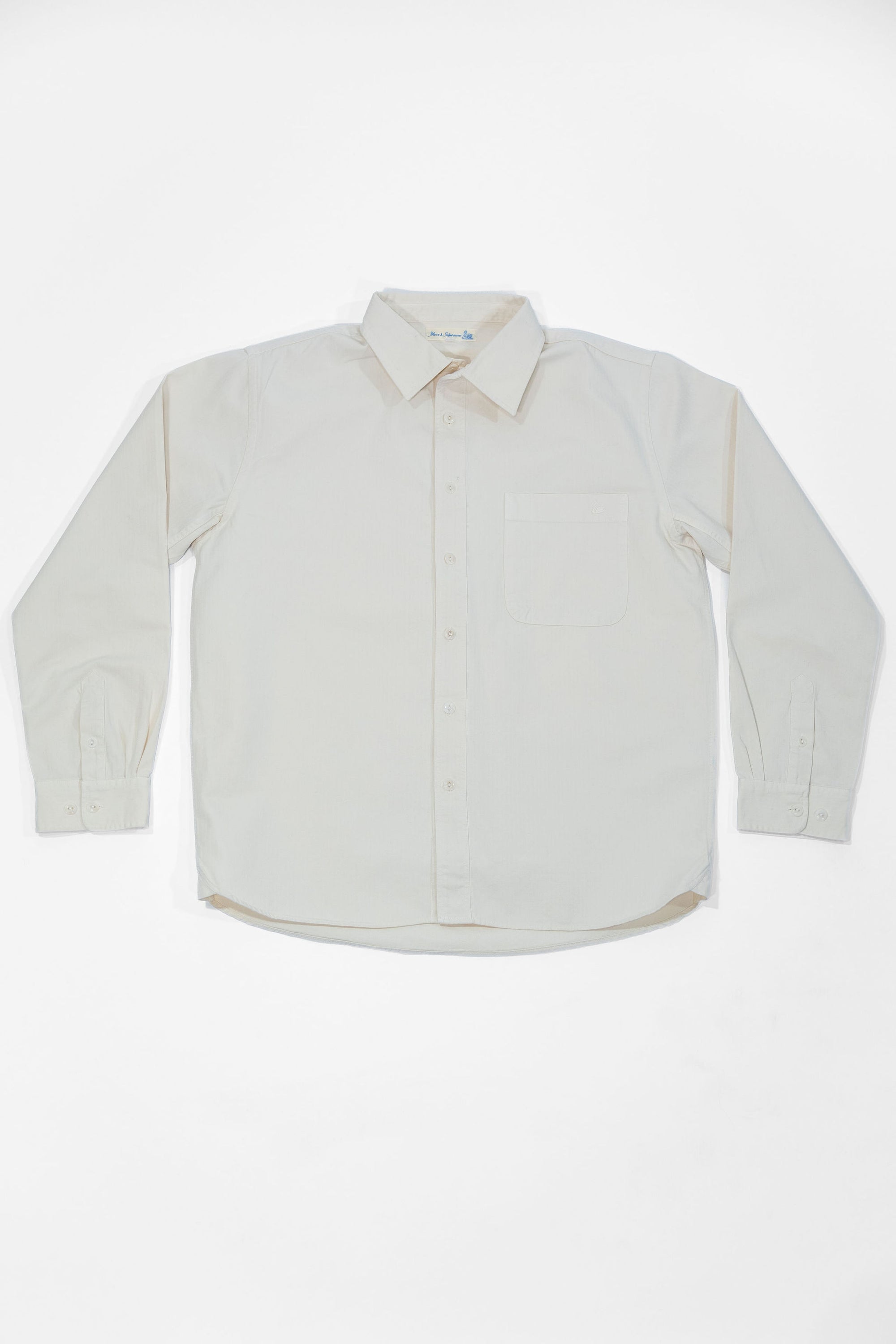 Merz b. Schwanen SHIRT01HB Herringbone Shirt - Nature