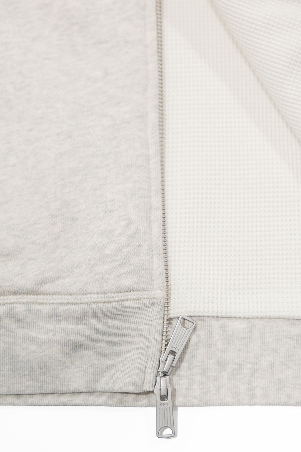 Knickerbocker Metro Waffle Hoodie - Oat Grey