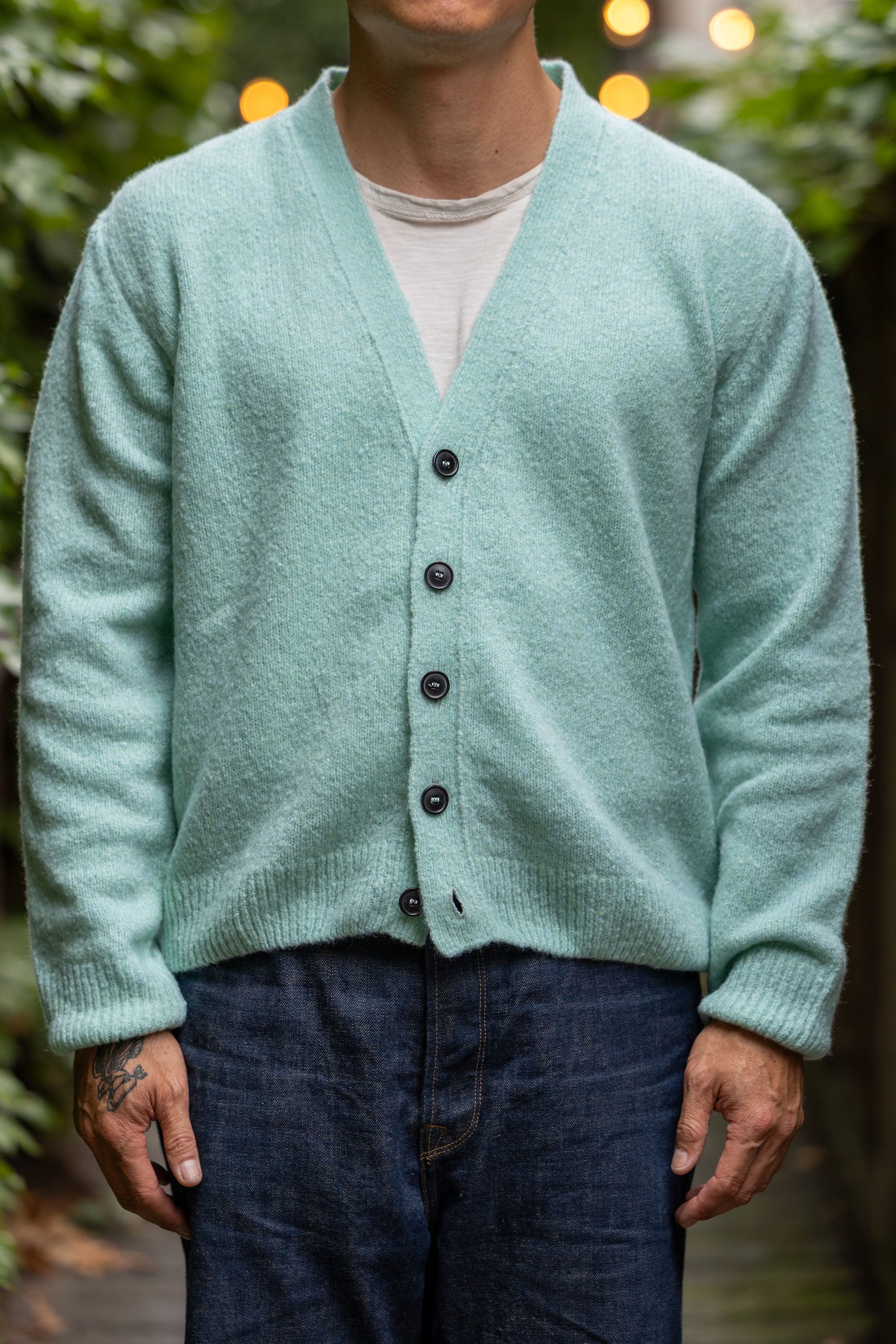 Hansen Garments Leander Classic Cardigan - Mint