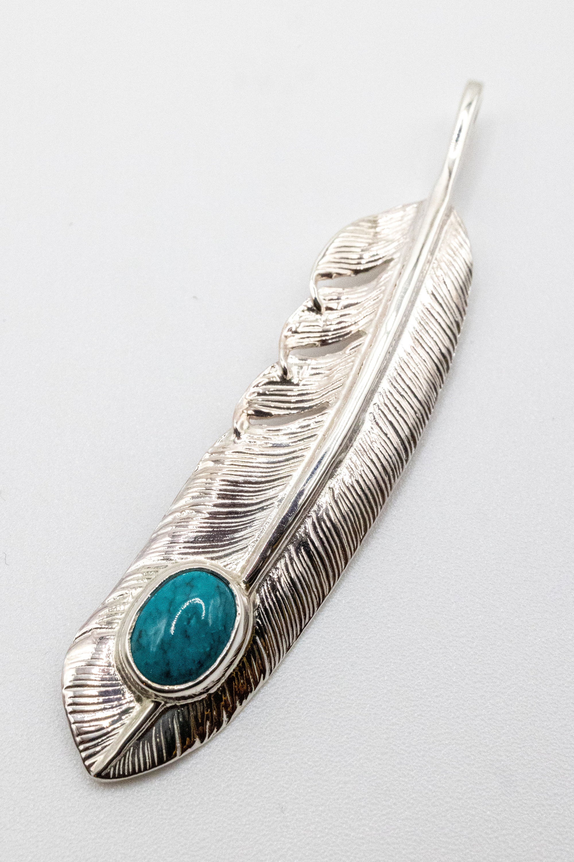 First Arrow's P-003 Feather with Turquoise - Large