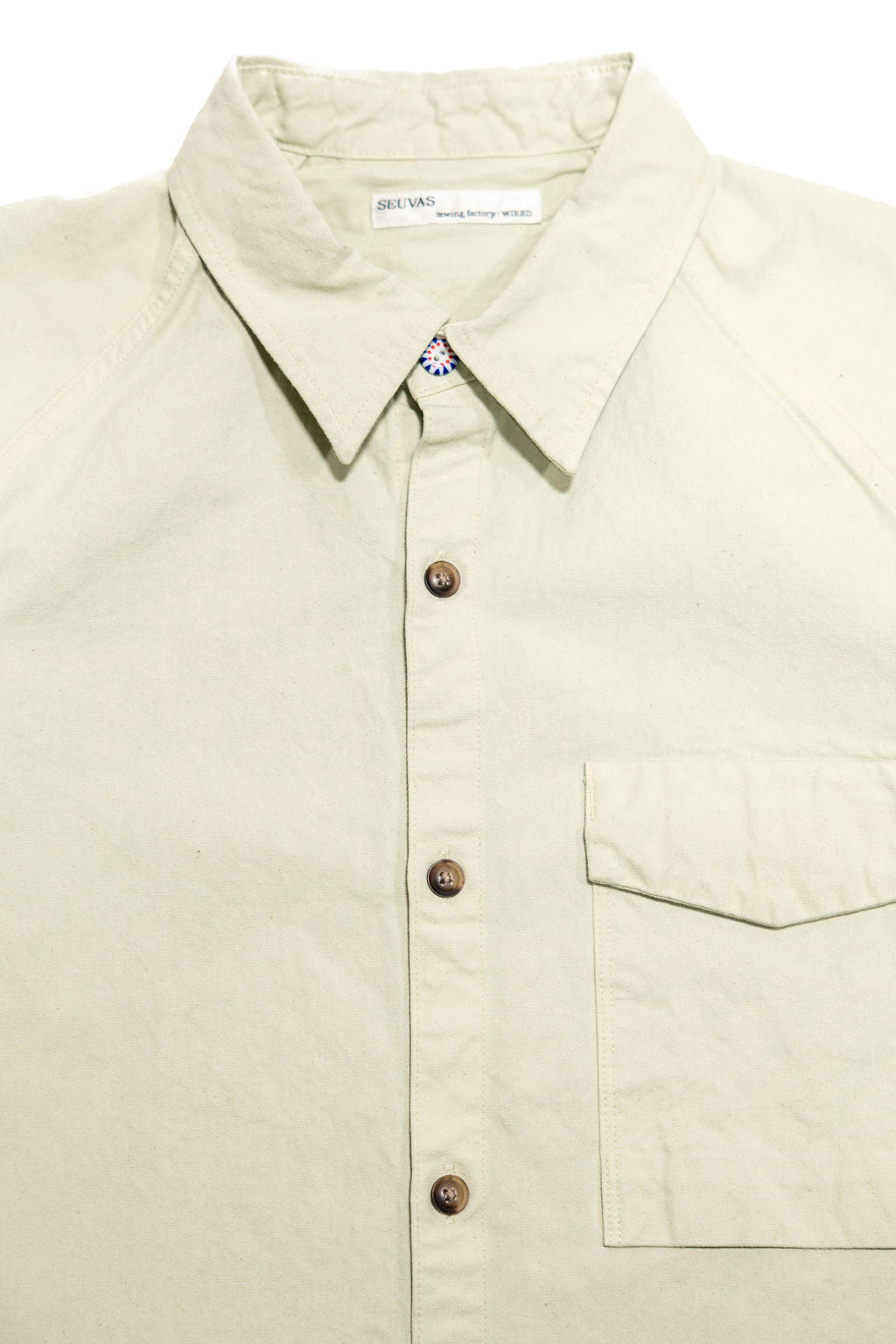 Seuvas 8oz Canvas Raglan Shirt - Matcha