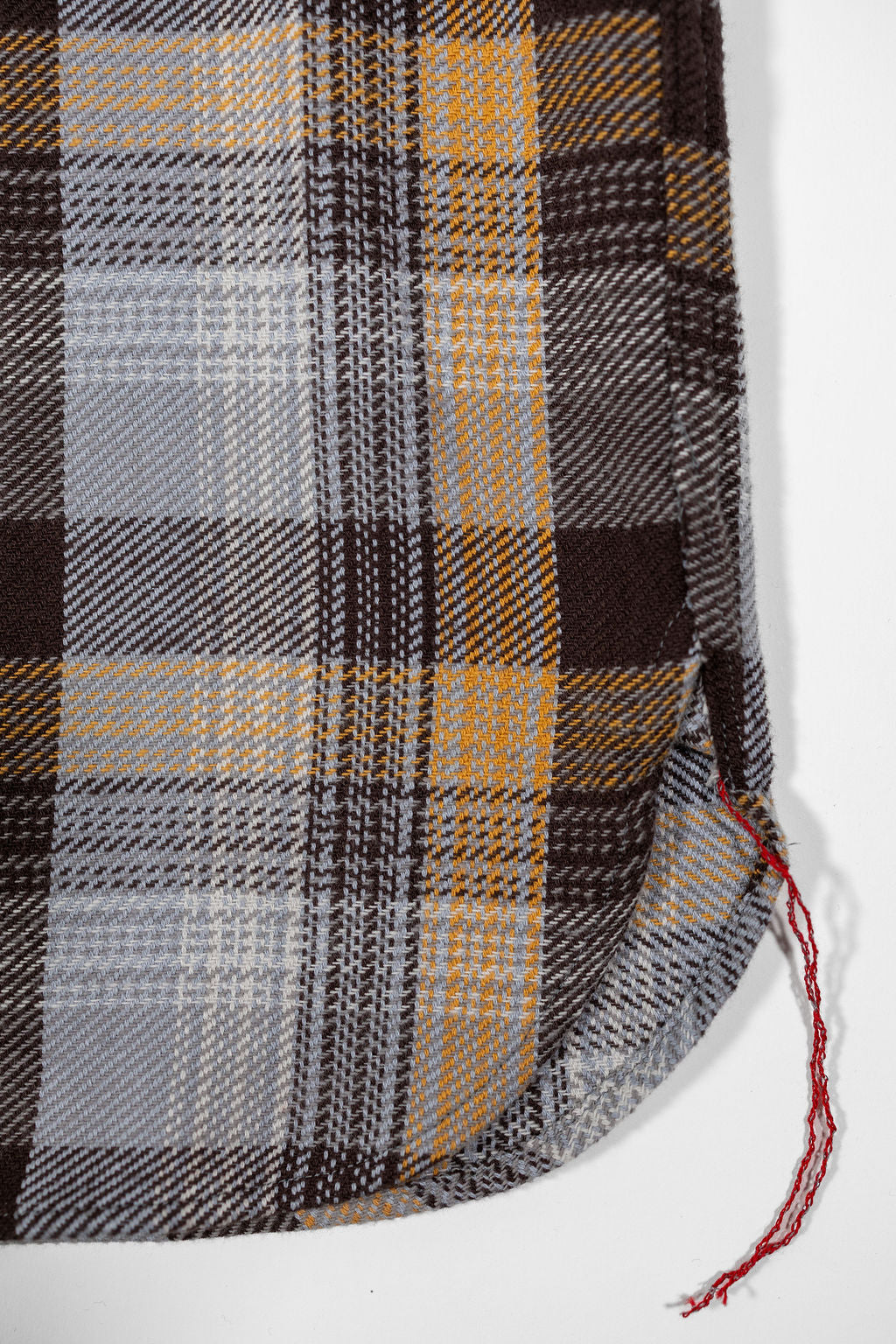 Sugar Cane Lot No. SC29562 Twill Check Work Shirt - Gray