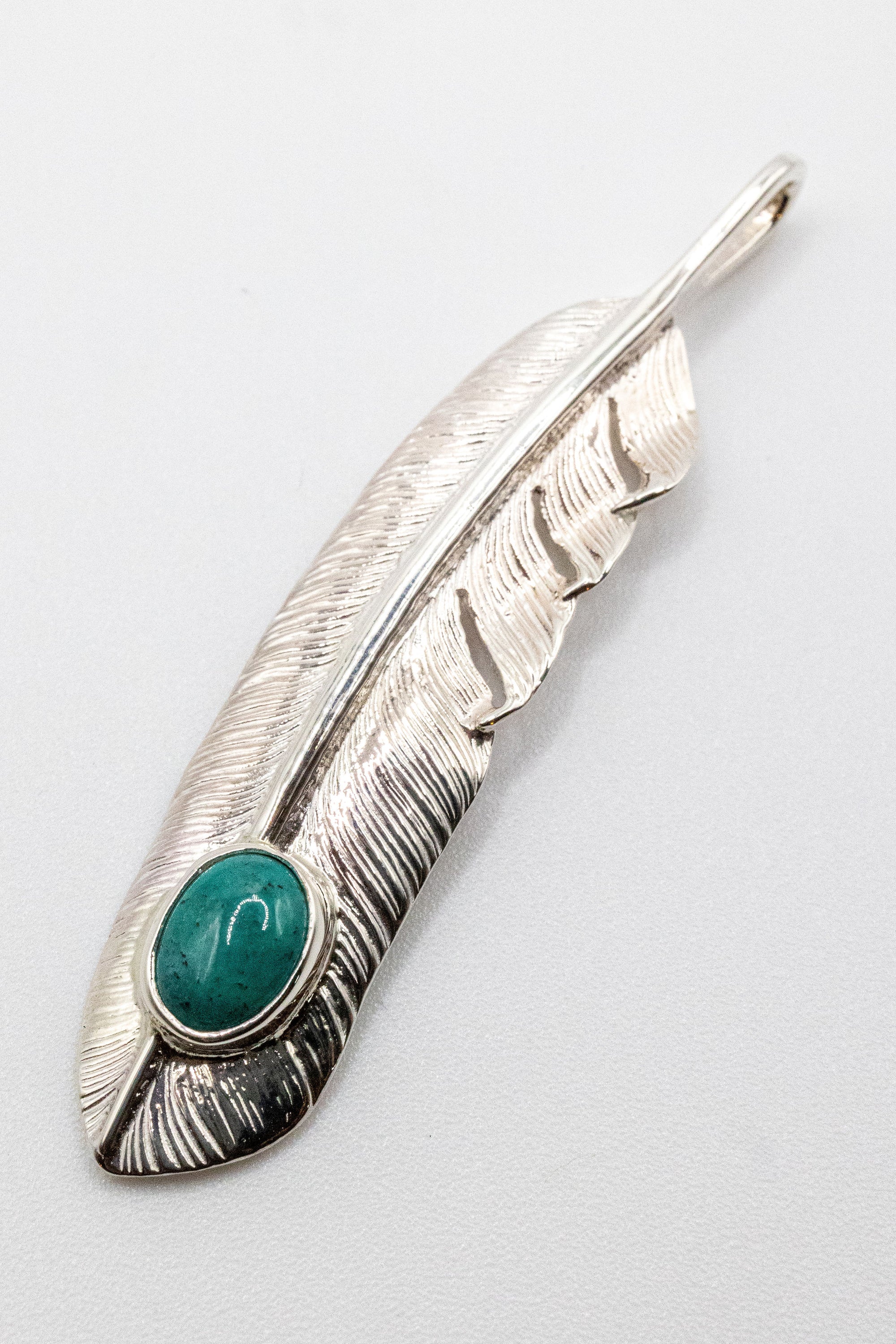 First Arrow's P-003 Feather with Turquoise - Large