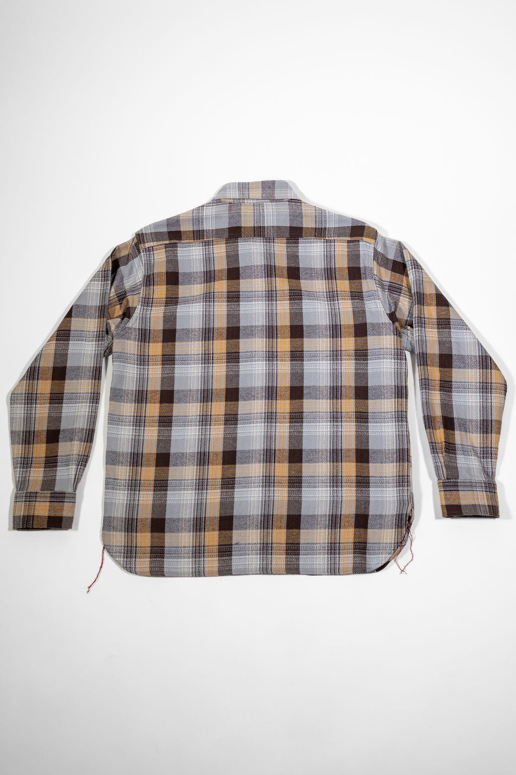 Sugar Cane Lot No. SC29562 Twill Check Work Shirt - Gray