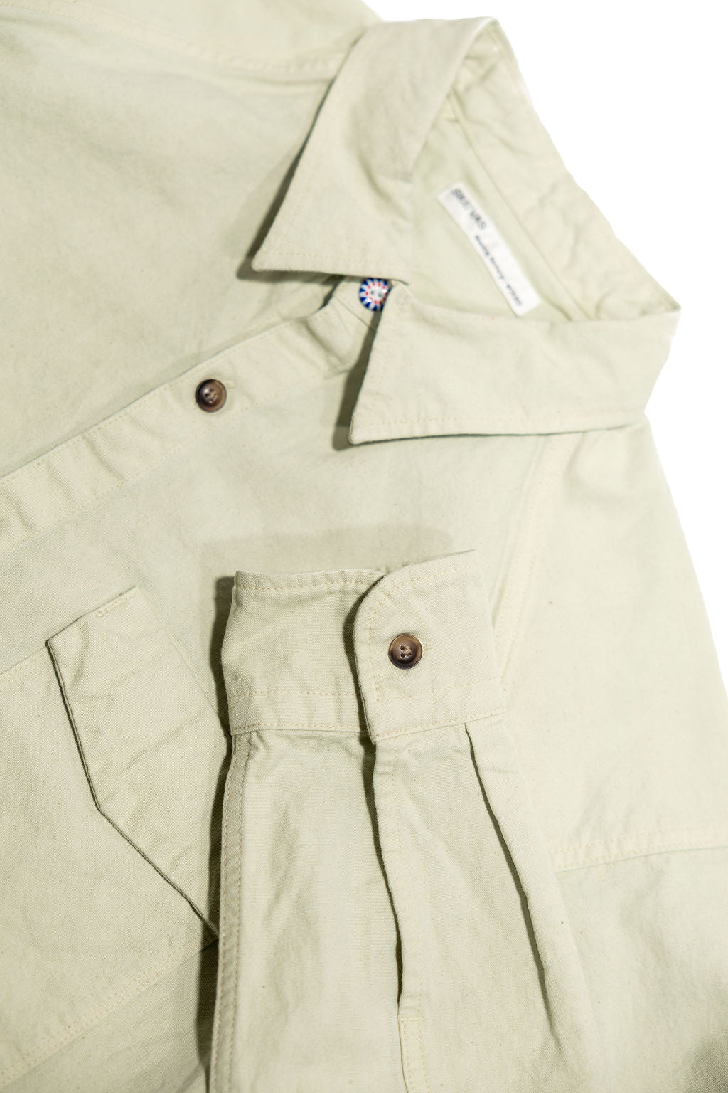 Seuvas 8oz Canvas Raglan Shirt - Matcha