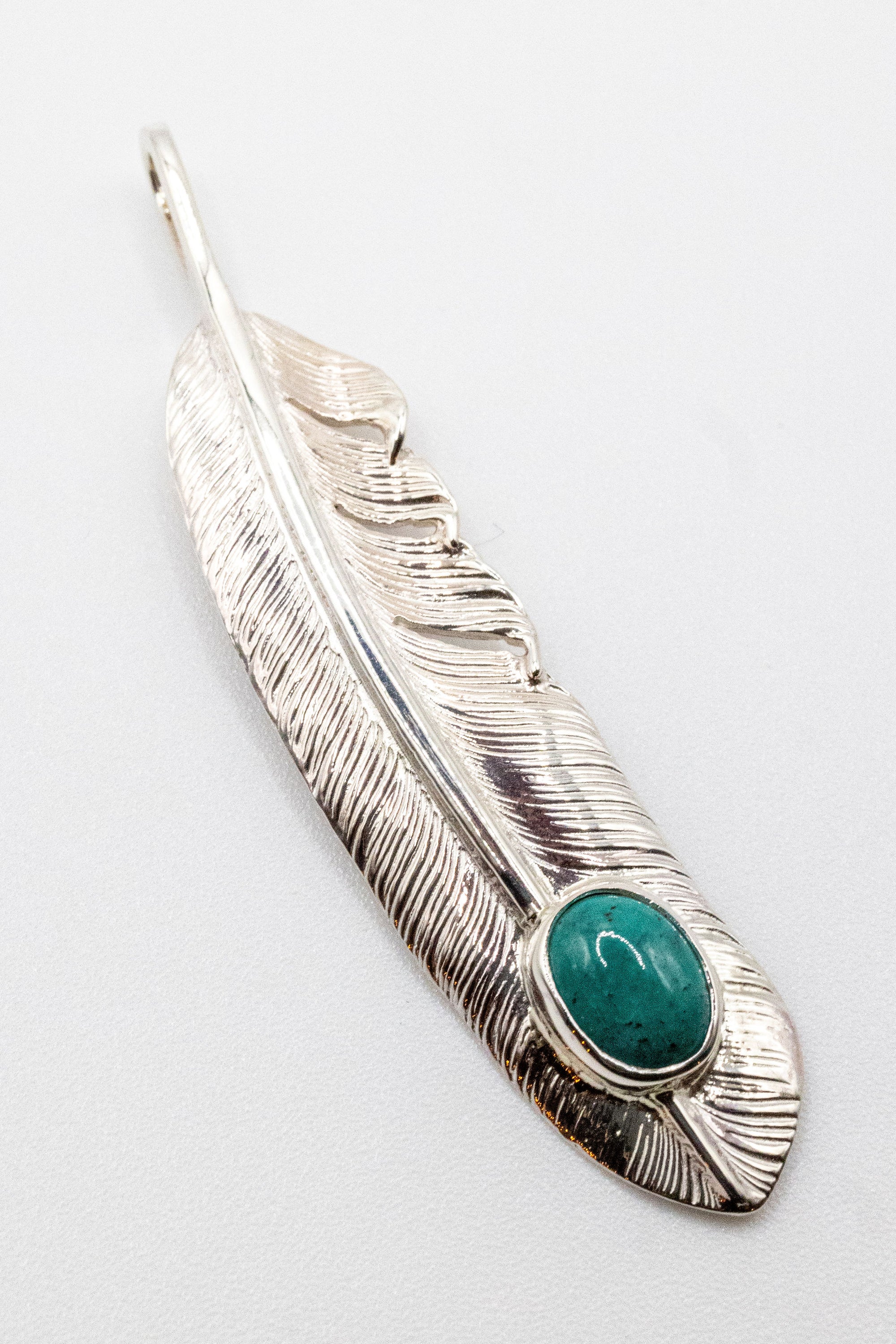 First Arrow's P-003 Feather with Turquoise - Large