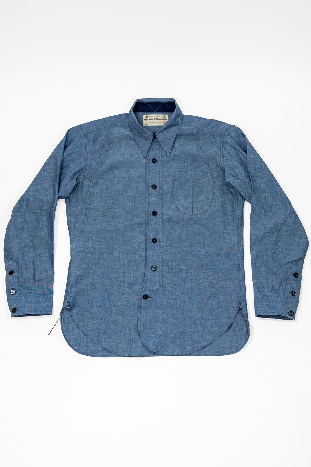 Mister Freedom CPO Shirt "Deckplate" - 5oz Blue Chambray