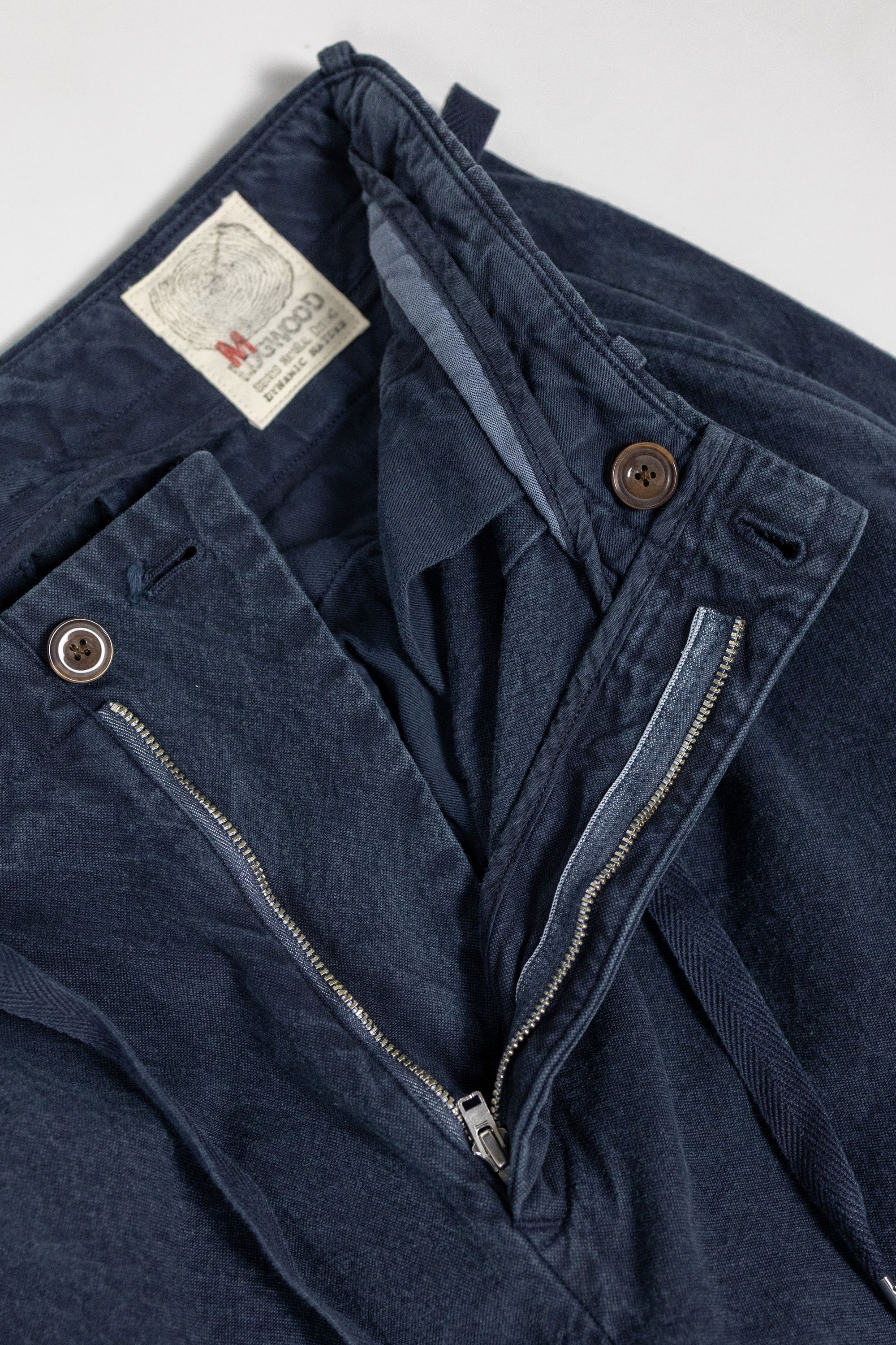 Seuvas 10oz Canvas Tapered 2-Tuck Pants - Logwood