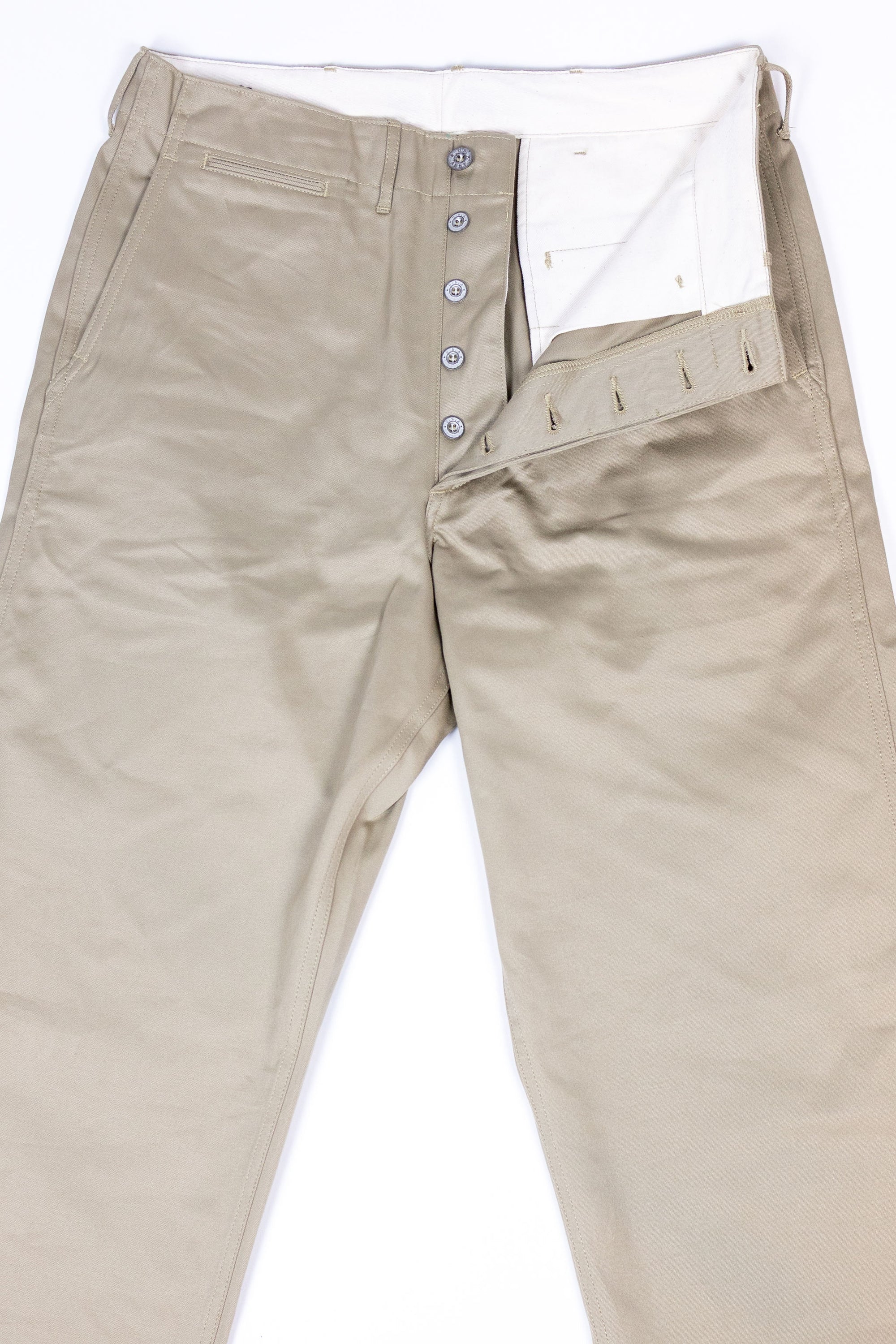Buzz Rickson's Lot No. M43036 Early Military Chinos 1942 Model - Khaki