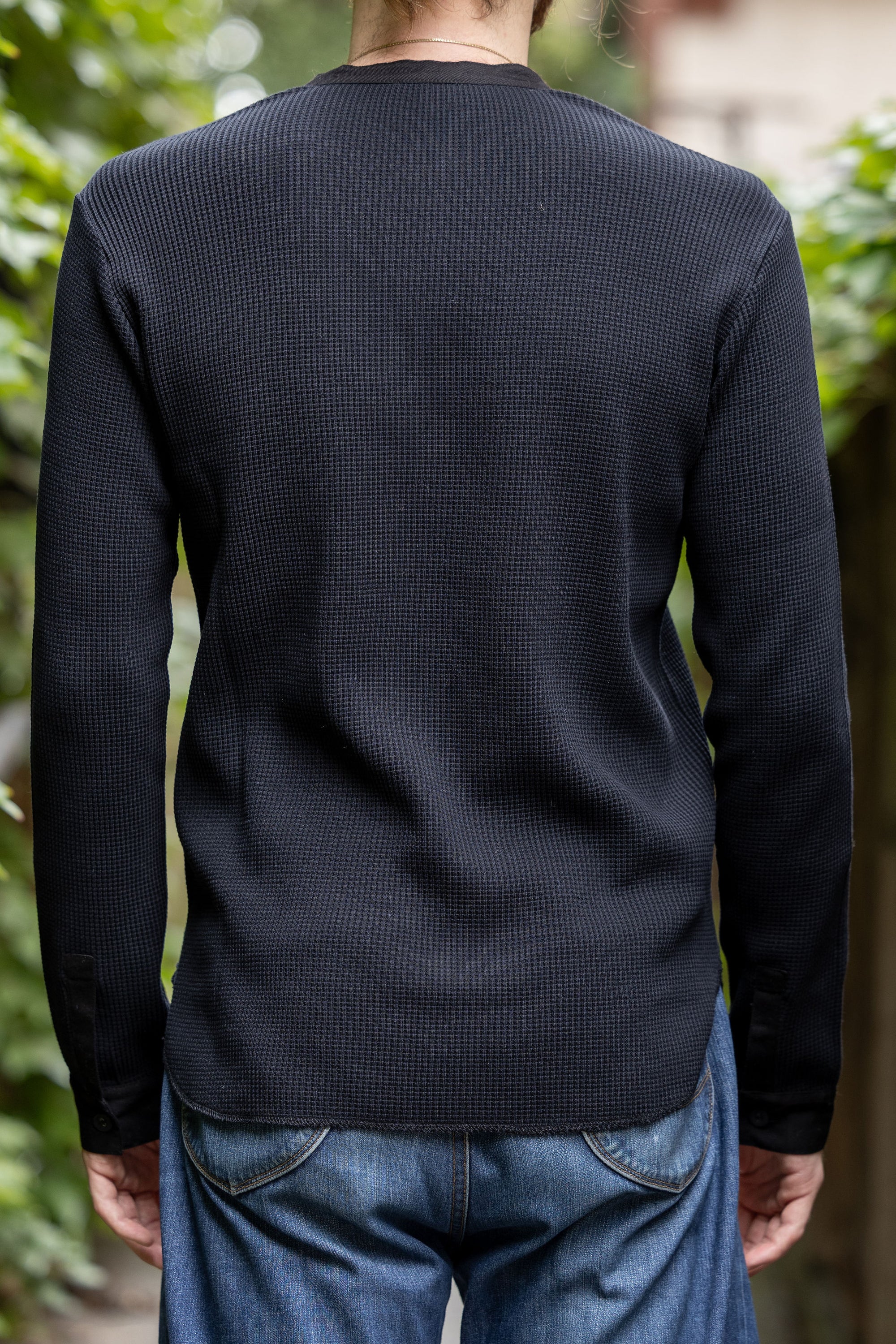 Hansen Garments Hermann Long Sleeve Henley - Black