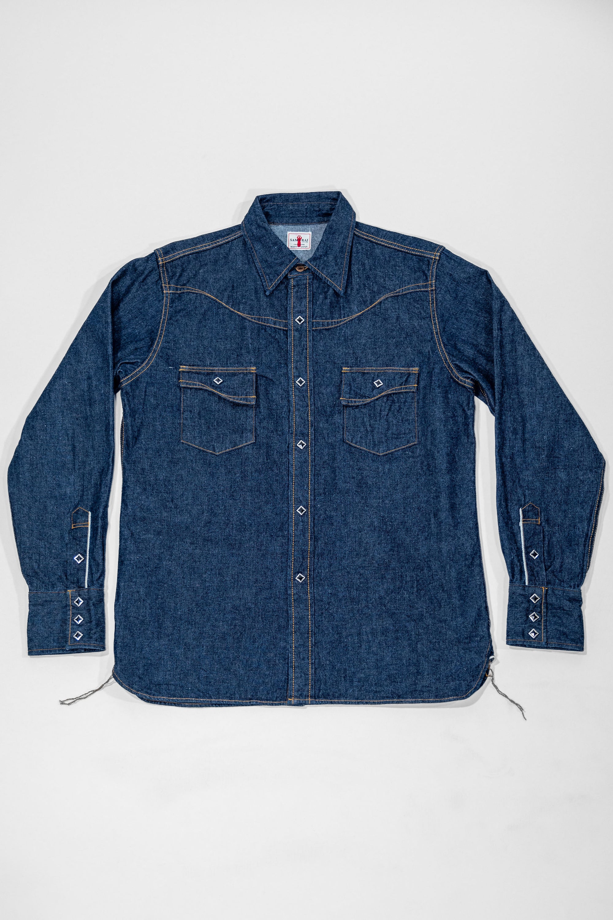 Samurai SWD-L02 10oz Western Shirt “Hisho” - Indigo