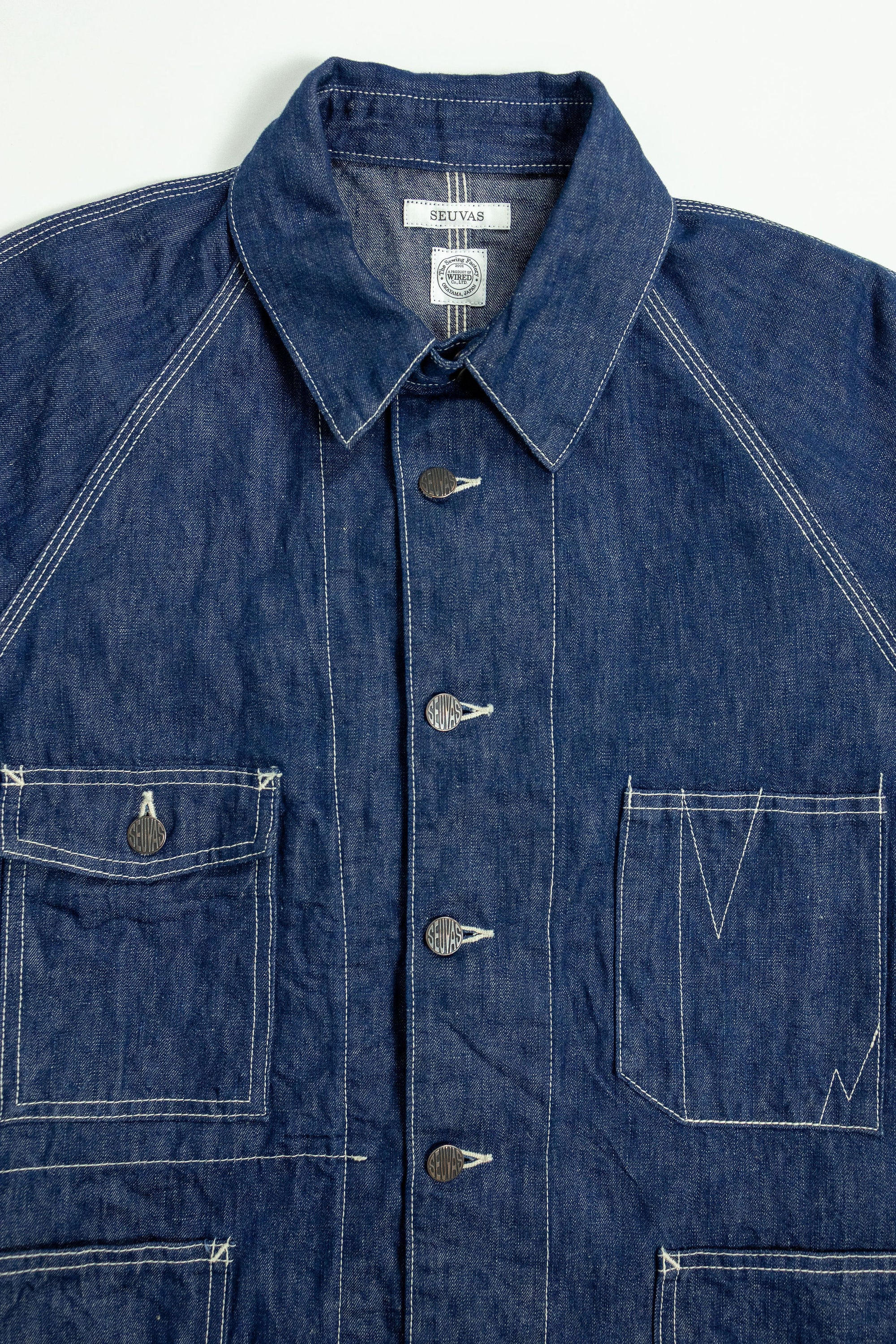 Seuvas C/L Denim Raglan Coverall -  Indigo