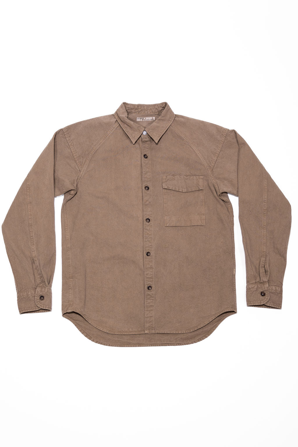 Seuvas 8oz Canvas Raglan Shirt - Coffee