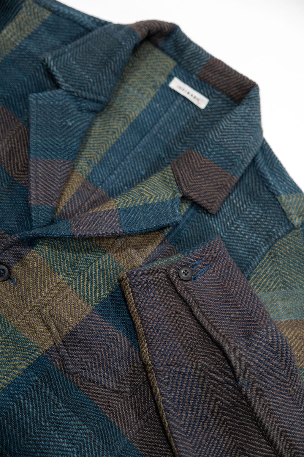 Indi + Ash Study Jacket - Handspun Herringbone Blanket Plaid