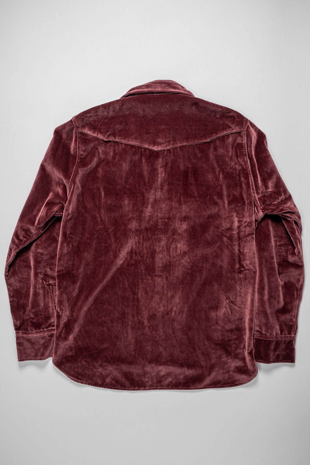 Wythe Velvet Pearlsnap Shirt - Plum