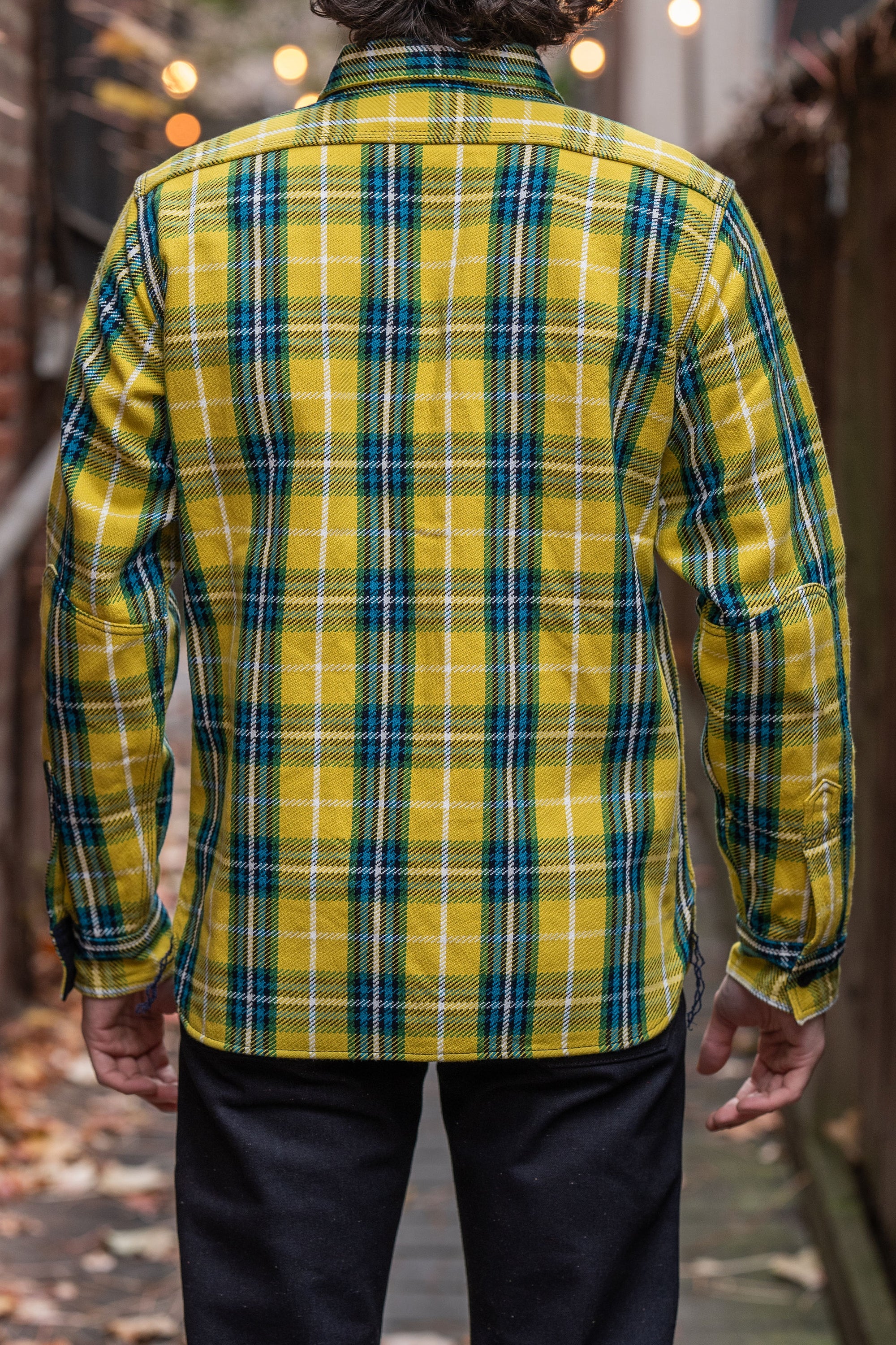 Samurai SIN24-03W Rope Dyed Flannel Shirt - Yellow